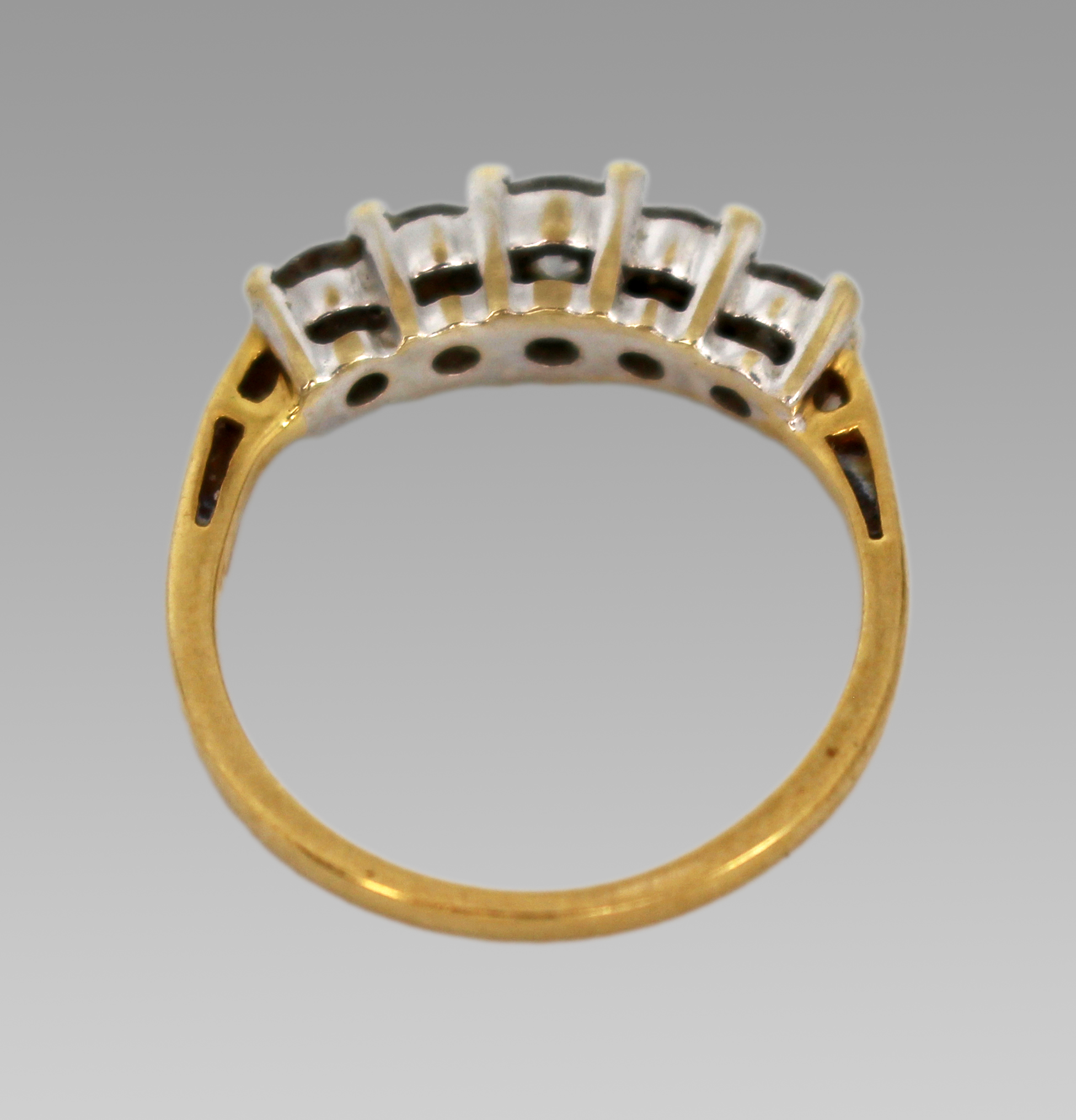 18ct Yellow Gold Diamond Five-Stone Ring – 0.75 Carat