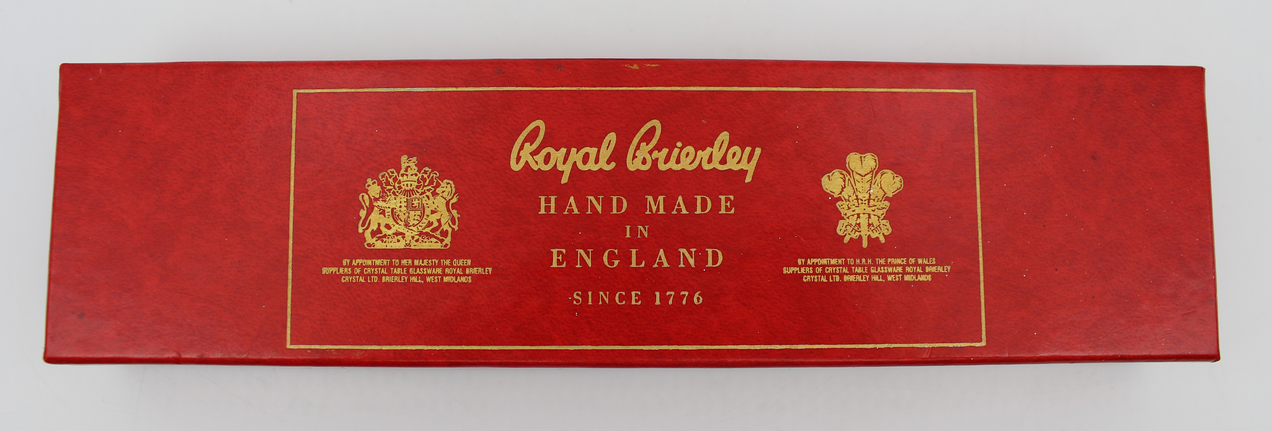 Royal Brierley Crystal and Brass Letter Opener, Boxed, England