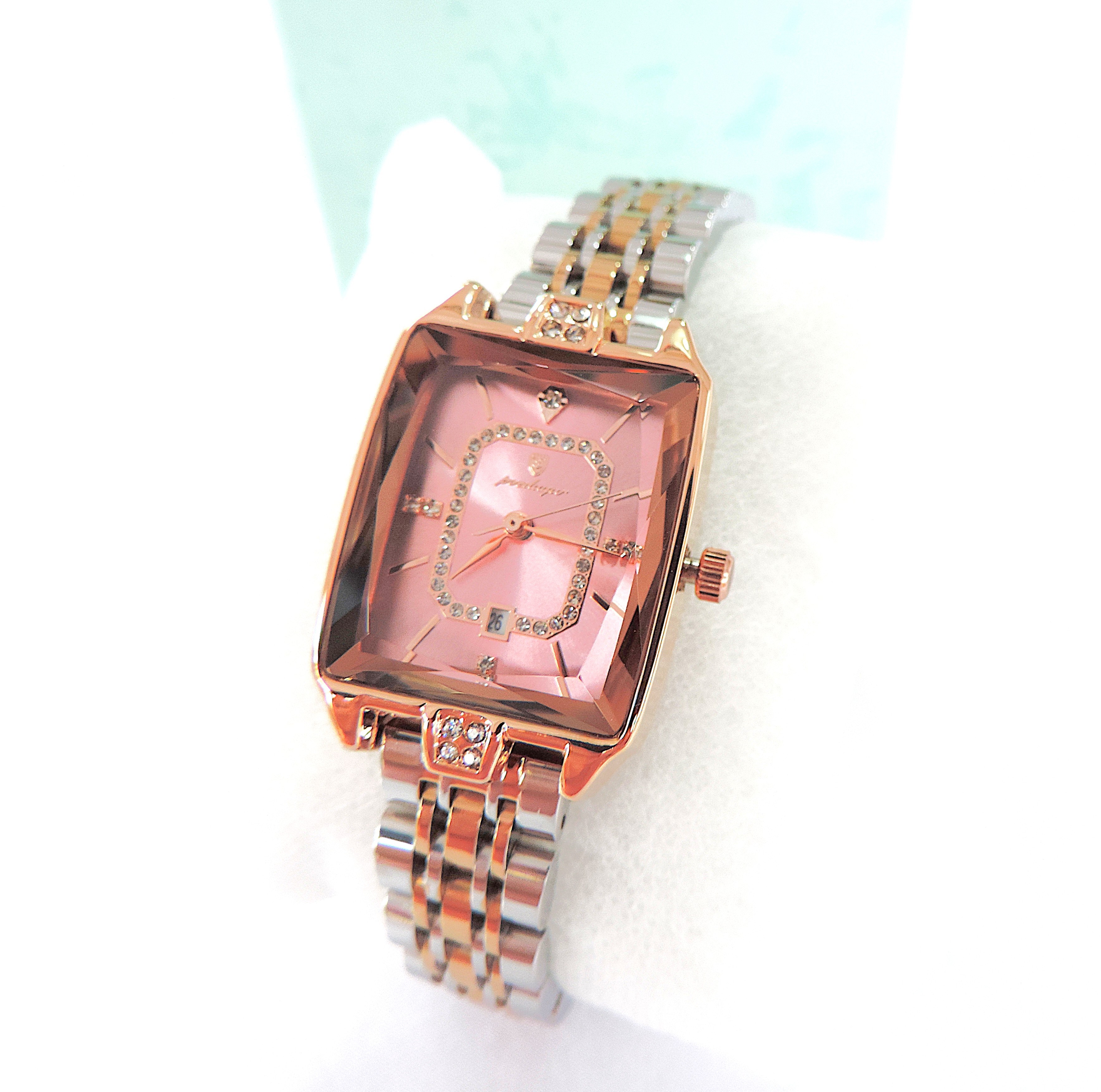 Ladies Quartz Two Tone Bracelet Watch