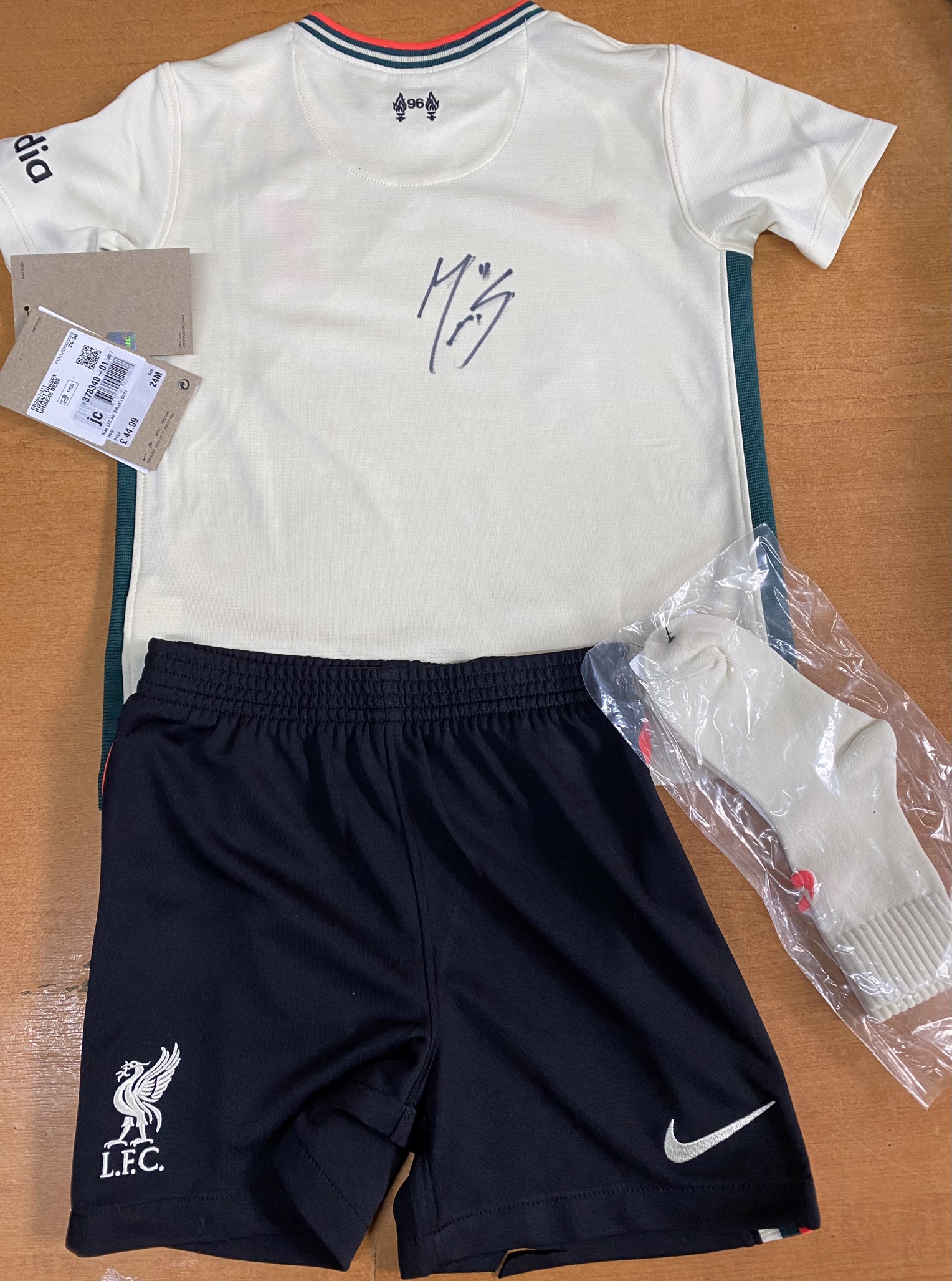 Liverpool Mo Salah Kids Signed Shirt