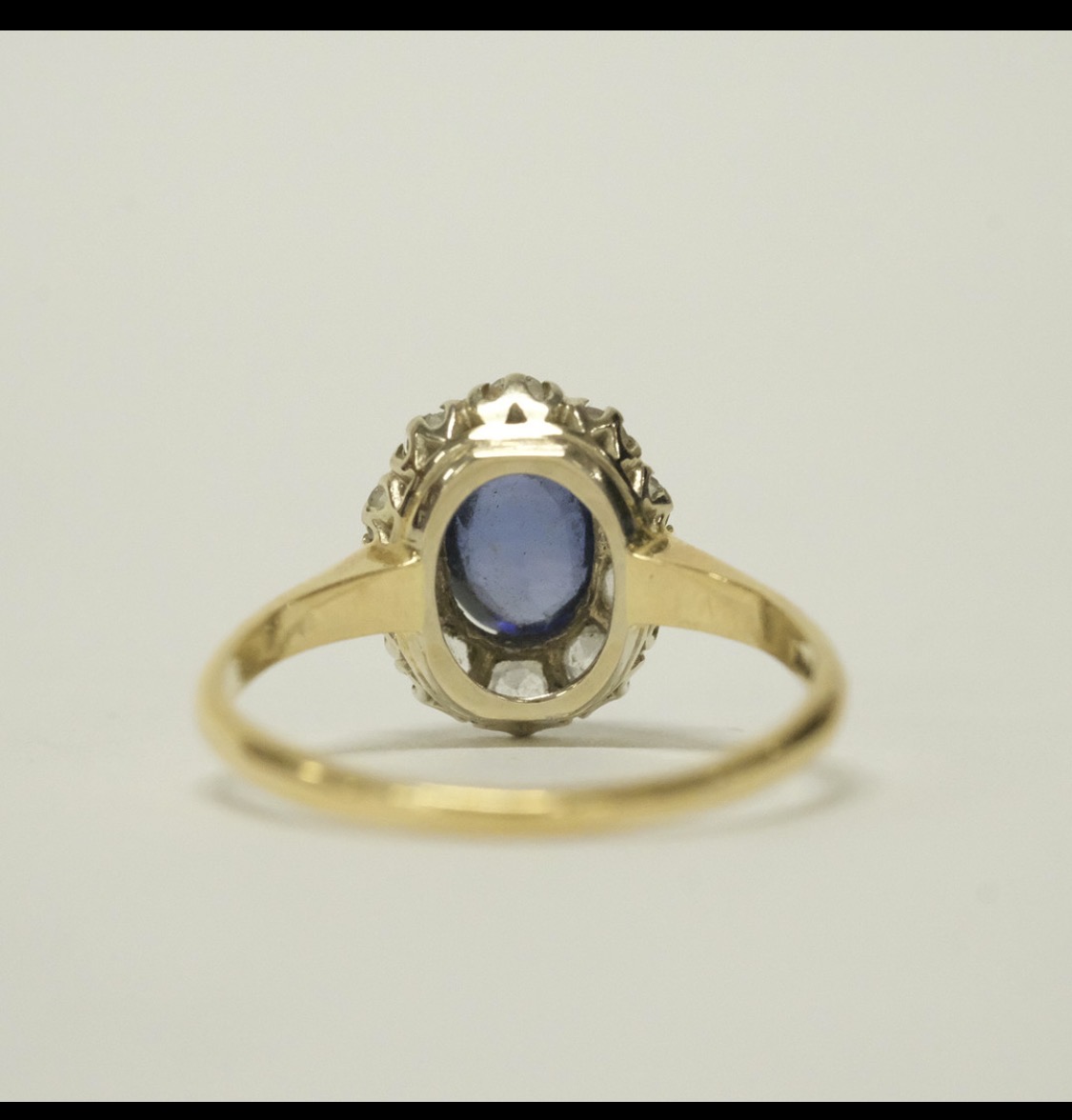 Carmose Ring, 18 K Gold With 0.25 ct Topaz and White Stones