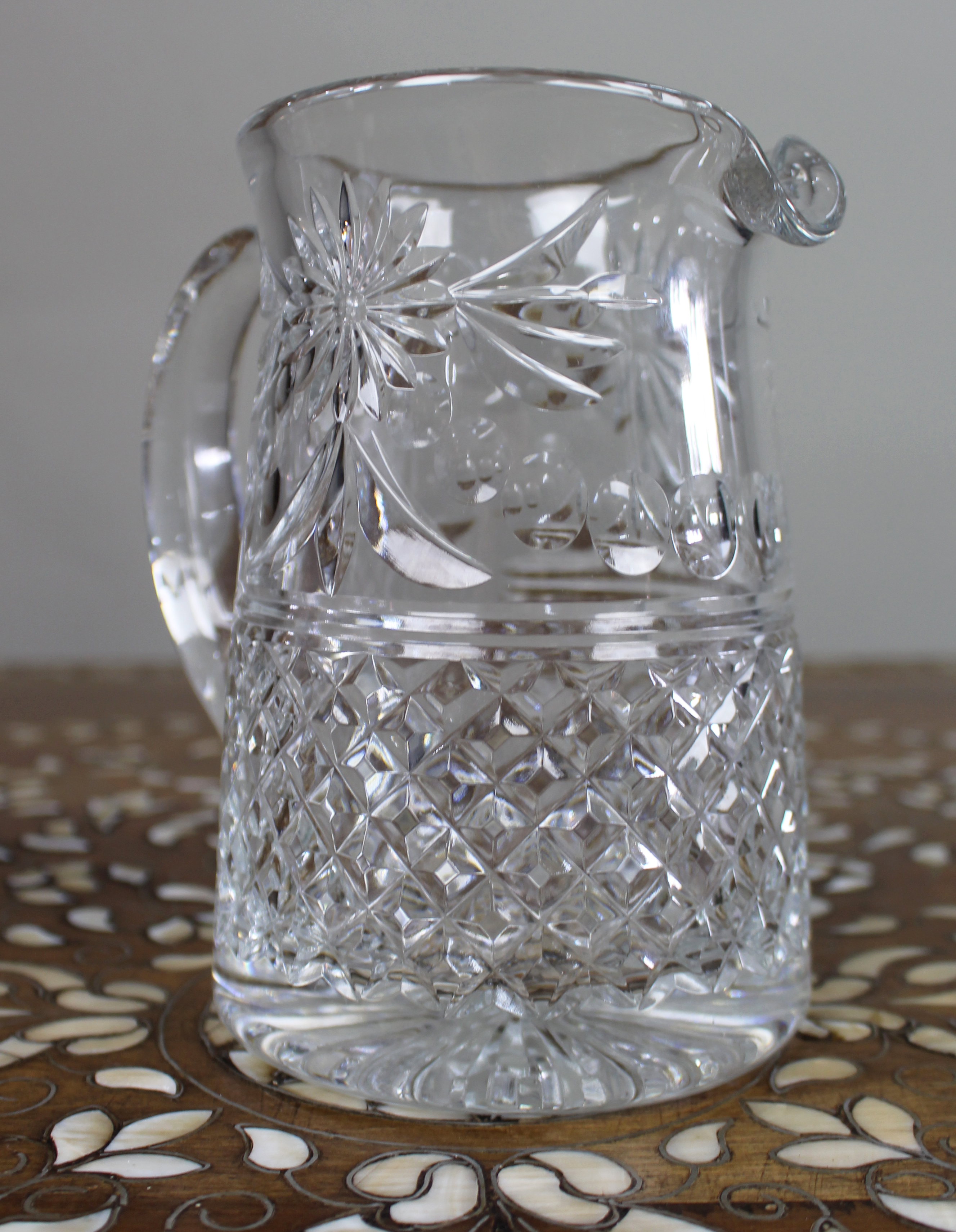 Fine Stuart Crystal Beaconsfield Pattern Cut Glass Jug