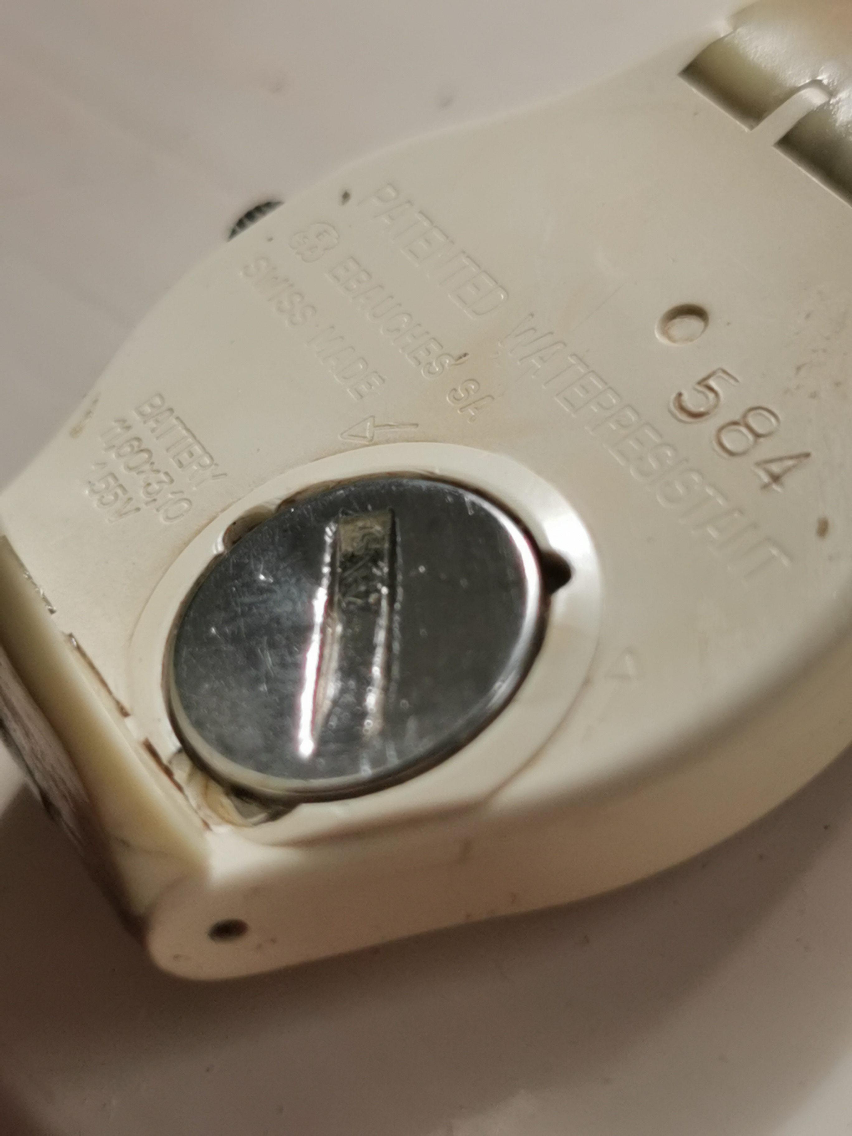 Rare Vintage 1980s Swatch Quartz Grid Dial Watch
