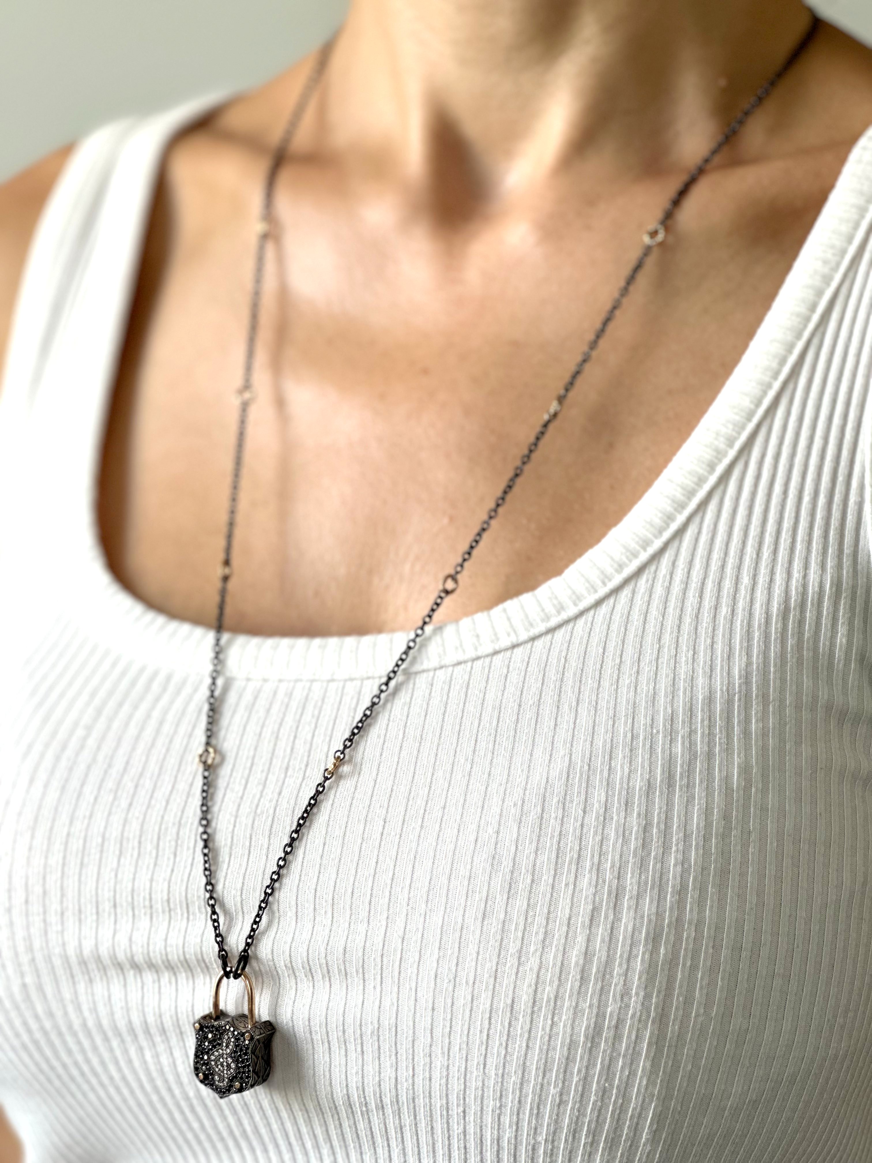 Natural Diamond 14K Yellow Gold Necklace