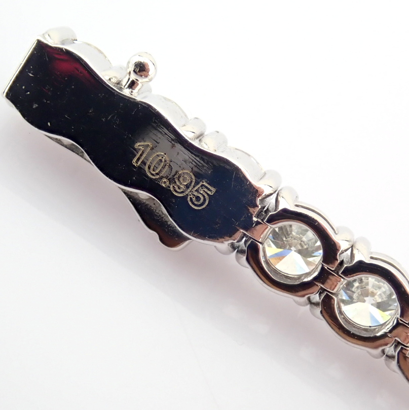 Natural Diamond 14 White Gold Bracelet