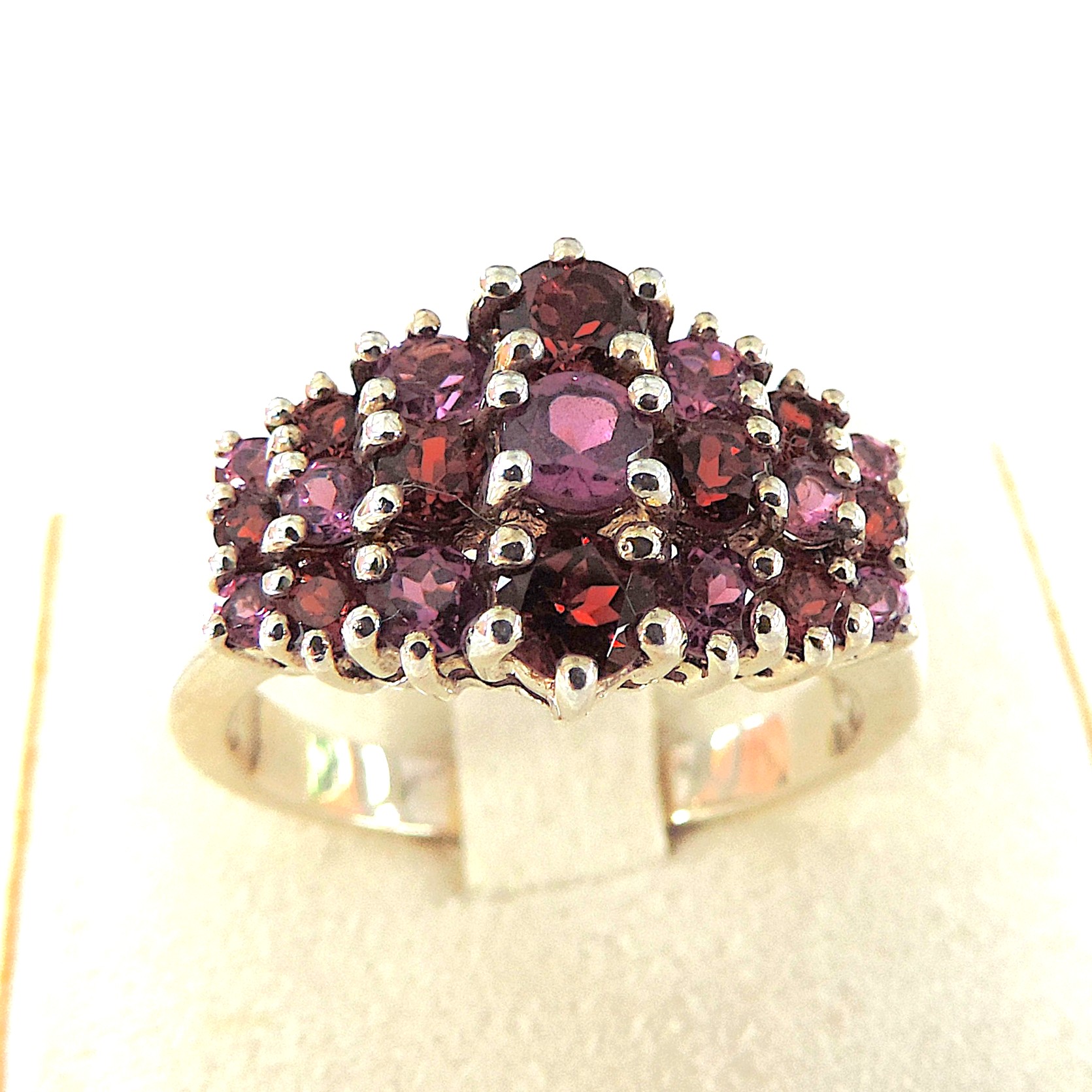 925 Silver Pink & Purple Tourmaline Gemstone Ring 'NEW'