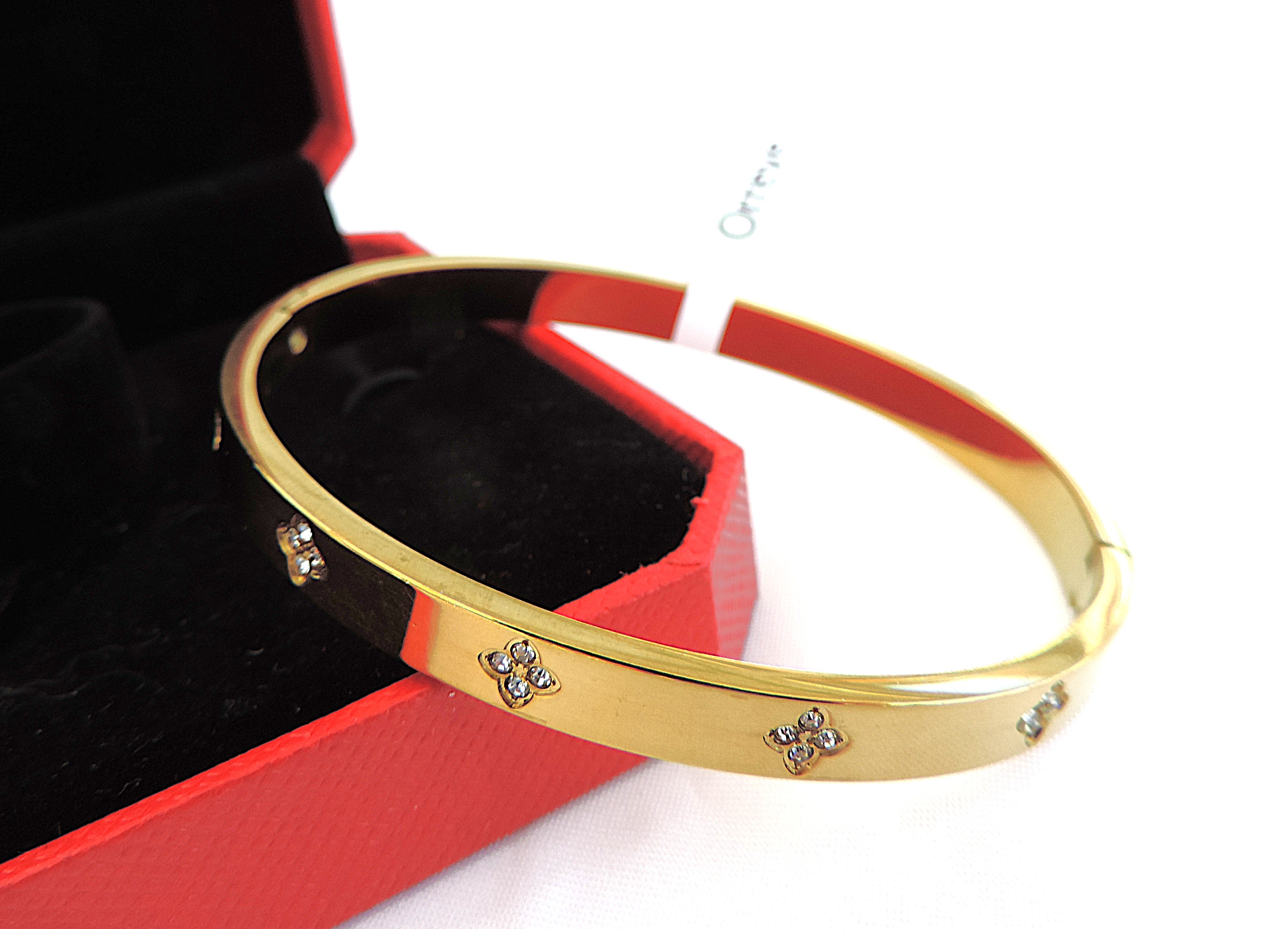  Orrevé 18k Gold Plated Zircon Bracelet 'New'