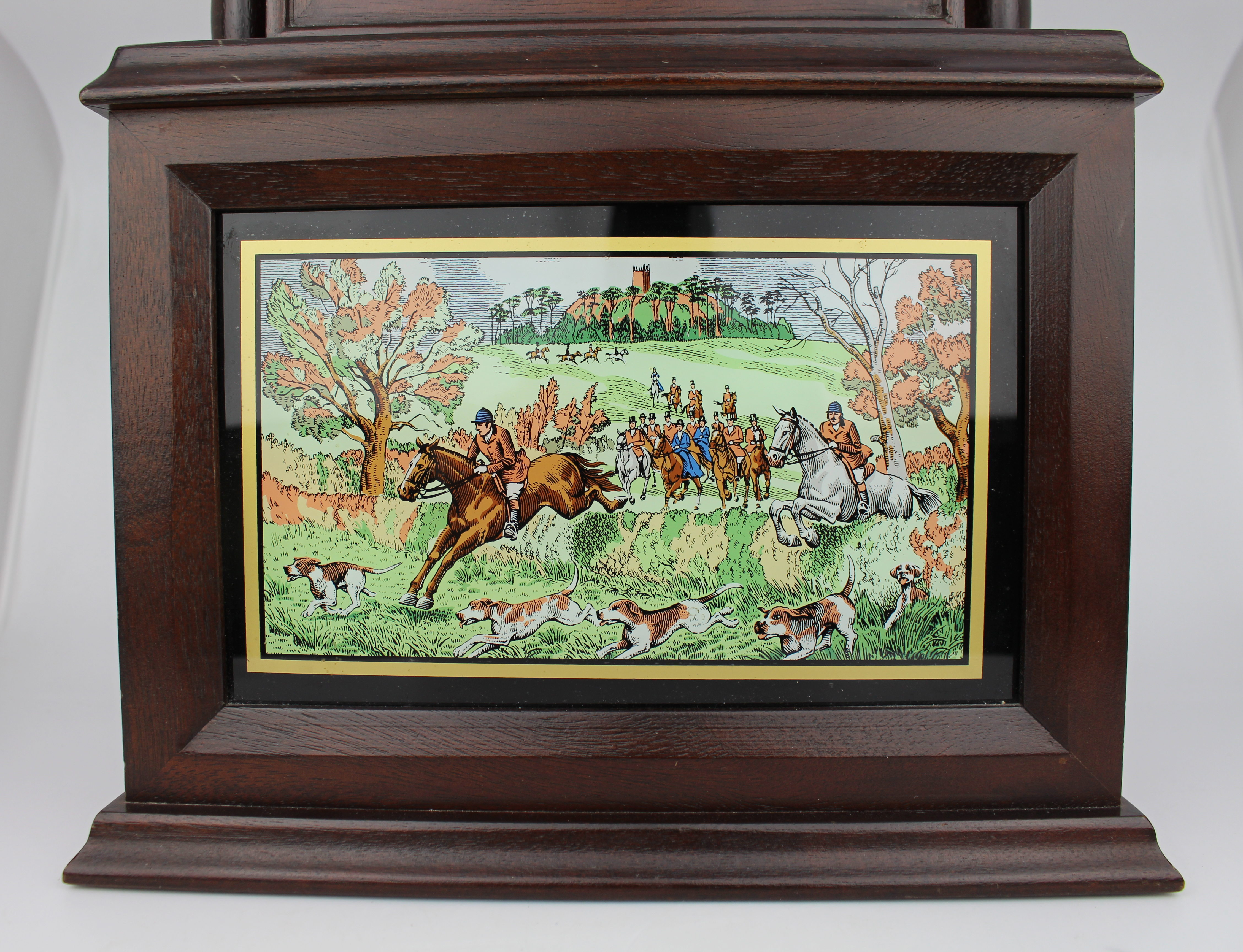 Vintage Hunting Hermle Mantel Clock