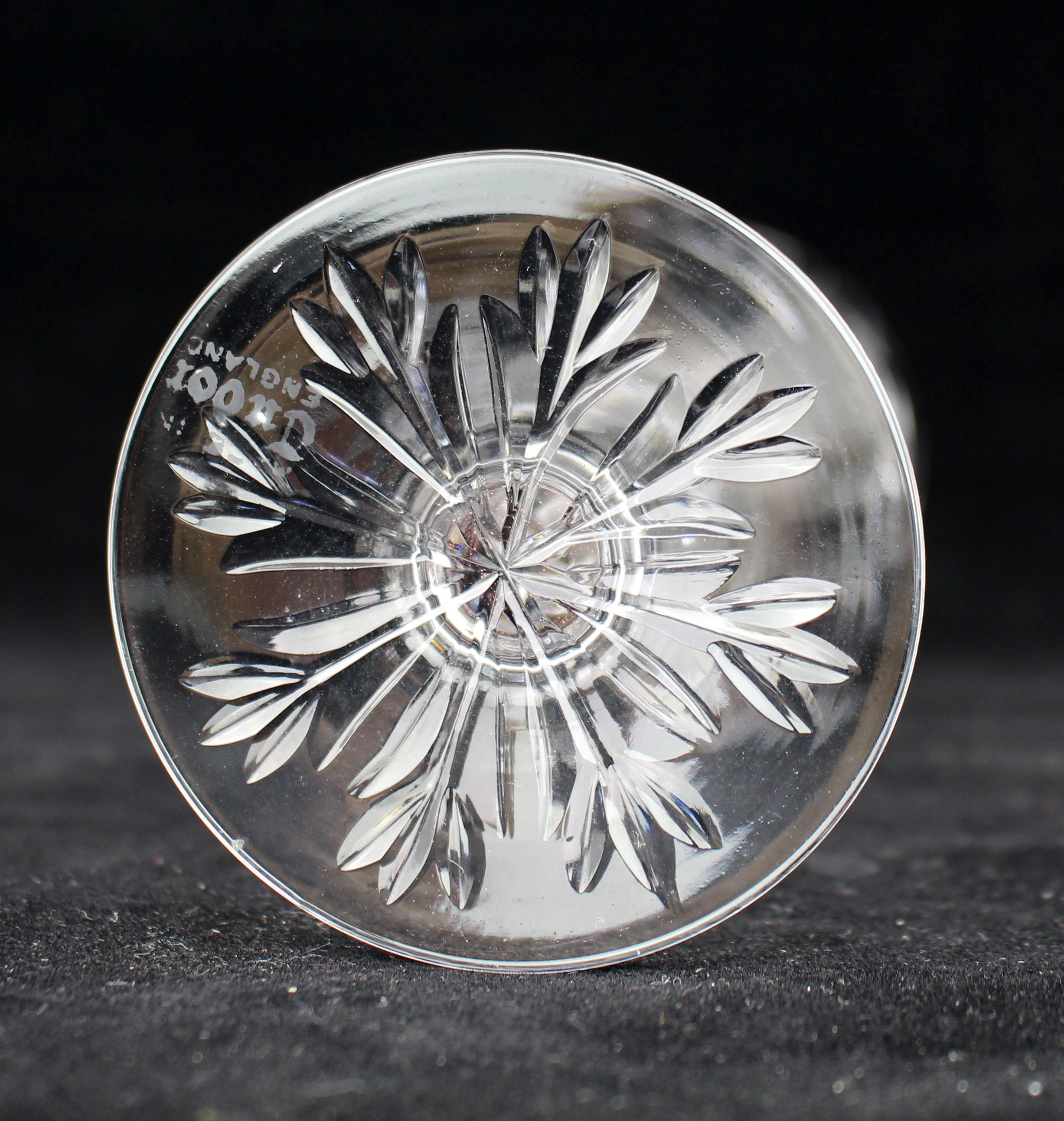 Set of 8 Tudor Crystal "Catherine of Aragon" Wine Glasses