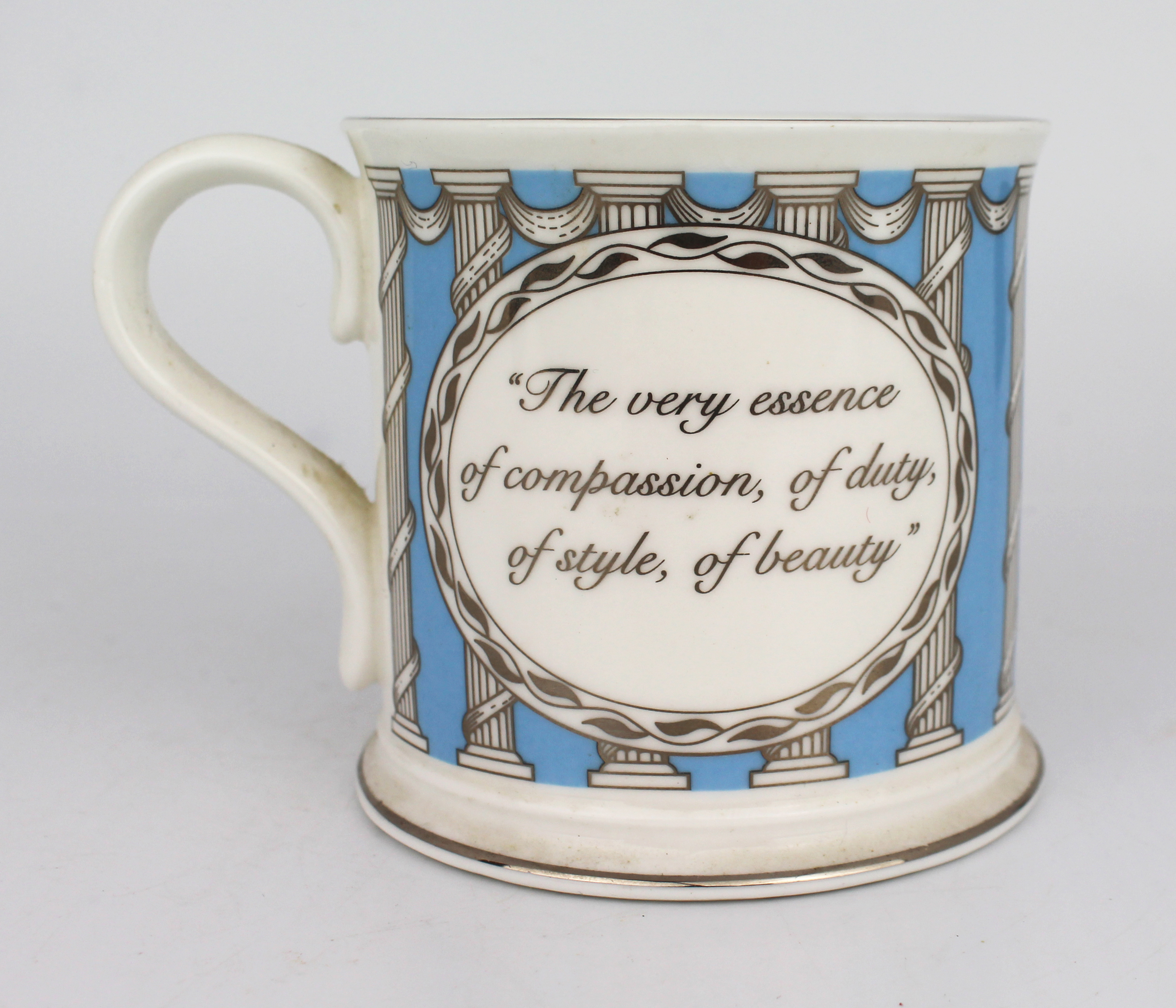 Althorp Porcelain Tankard Quotation Charles 9th Earl Spencer