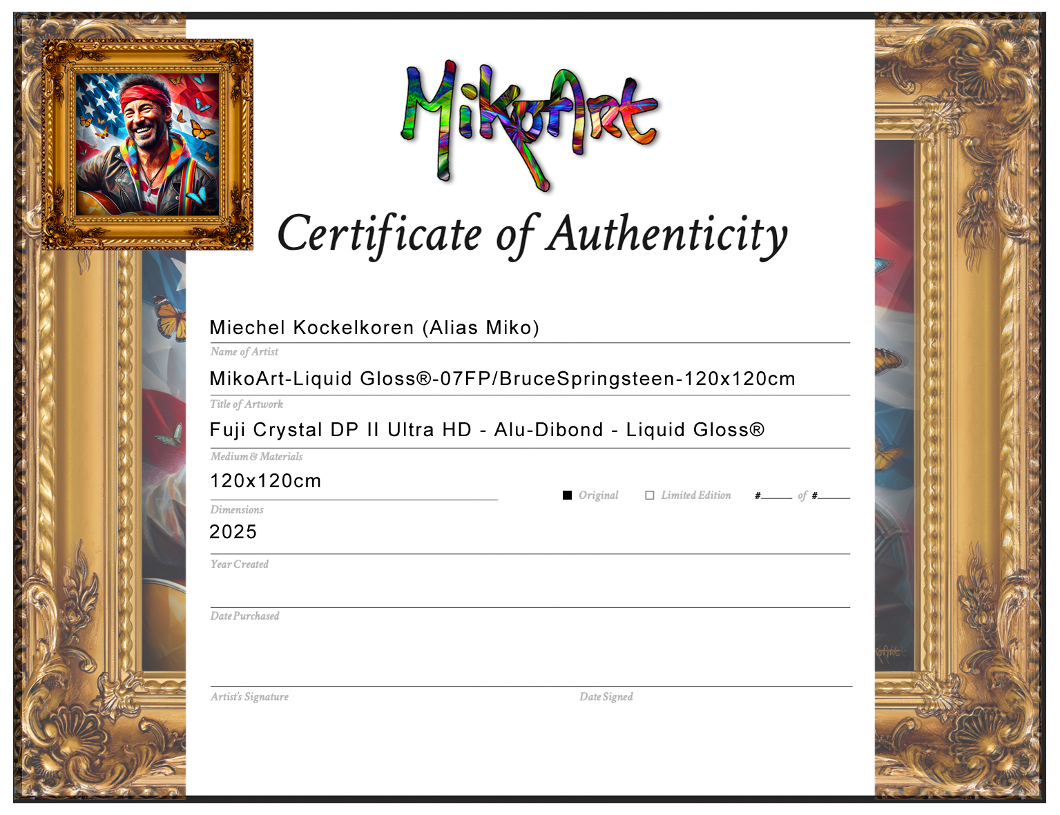 MikoArt - Epoxy Liquid Gloss - 07FP/Bruce Springsteen