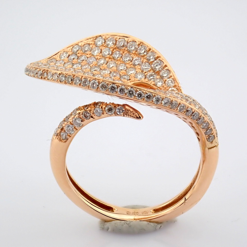 Natural Diamond 18K Rose/Pink Gold Ring