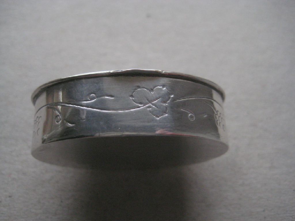 Vintage Continental Silver Pill Box