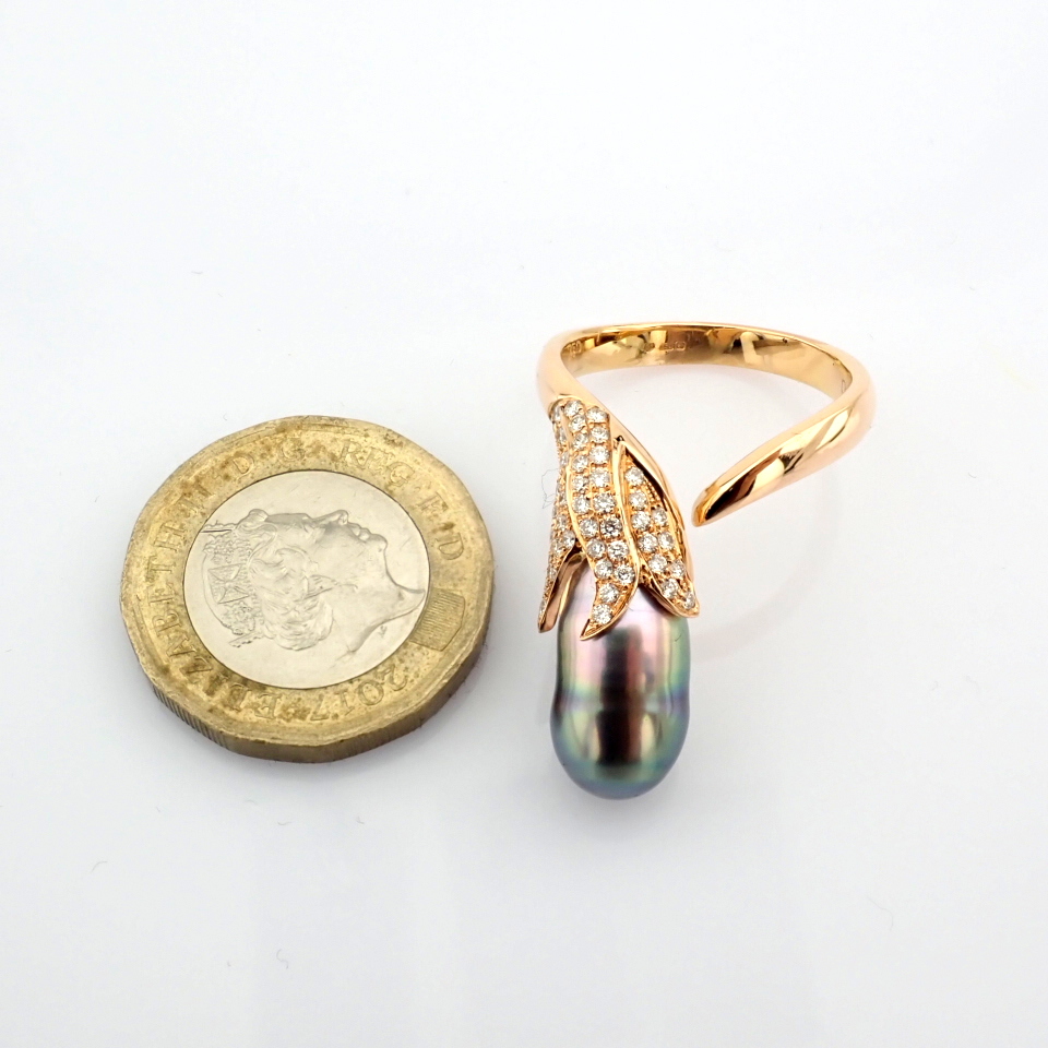 Natural Diamond 18K Rose/Pink Gold Ring