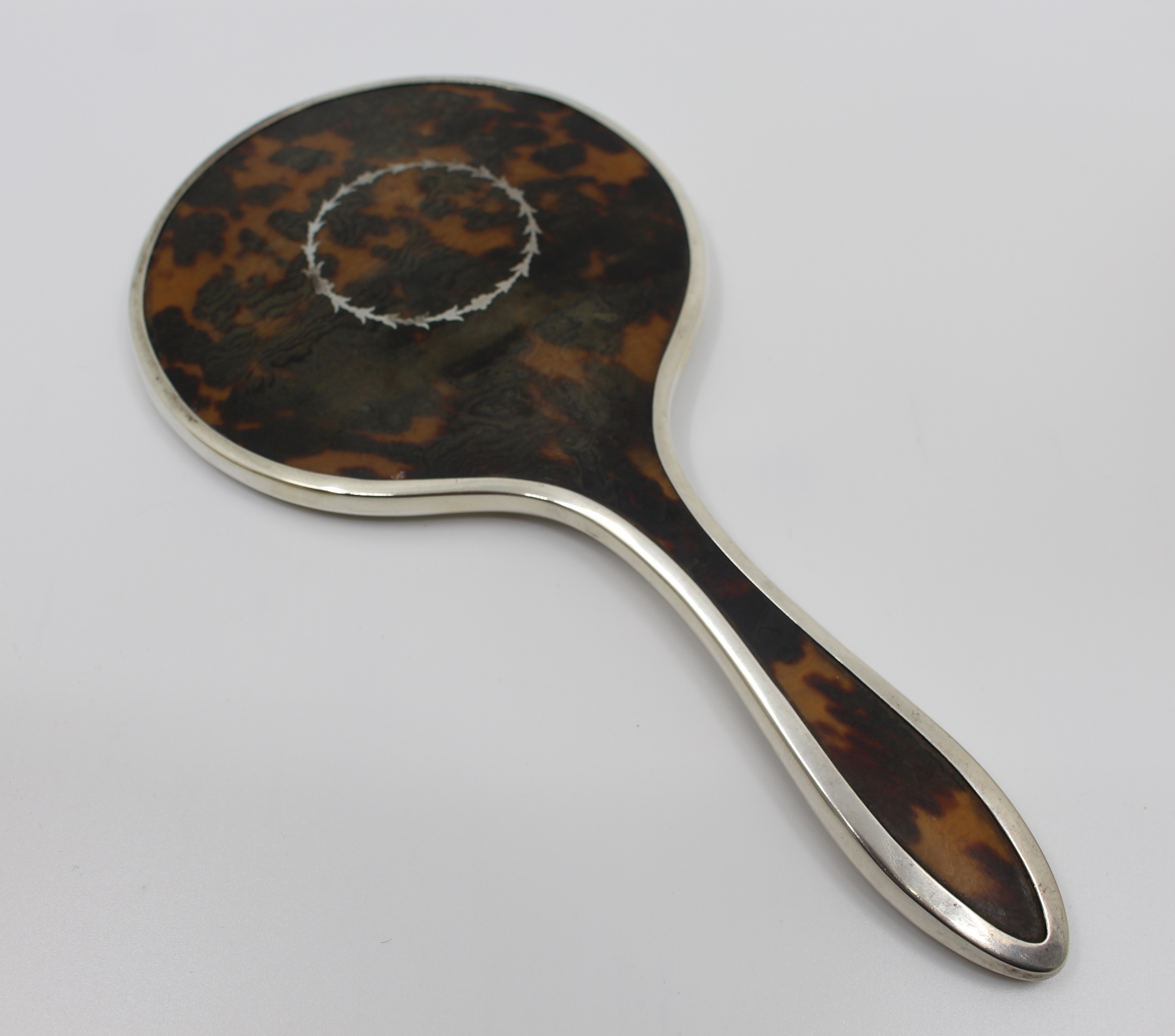 English Five Piece Silver Vanity Brush Set 1923