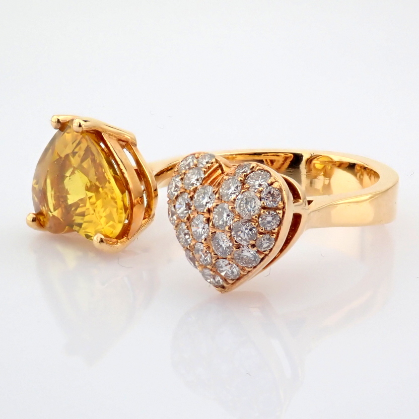 Natural Diamond 18K Rose/Pink Gold Ring