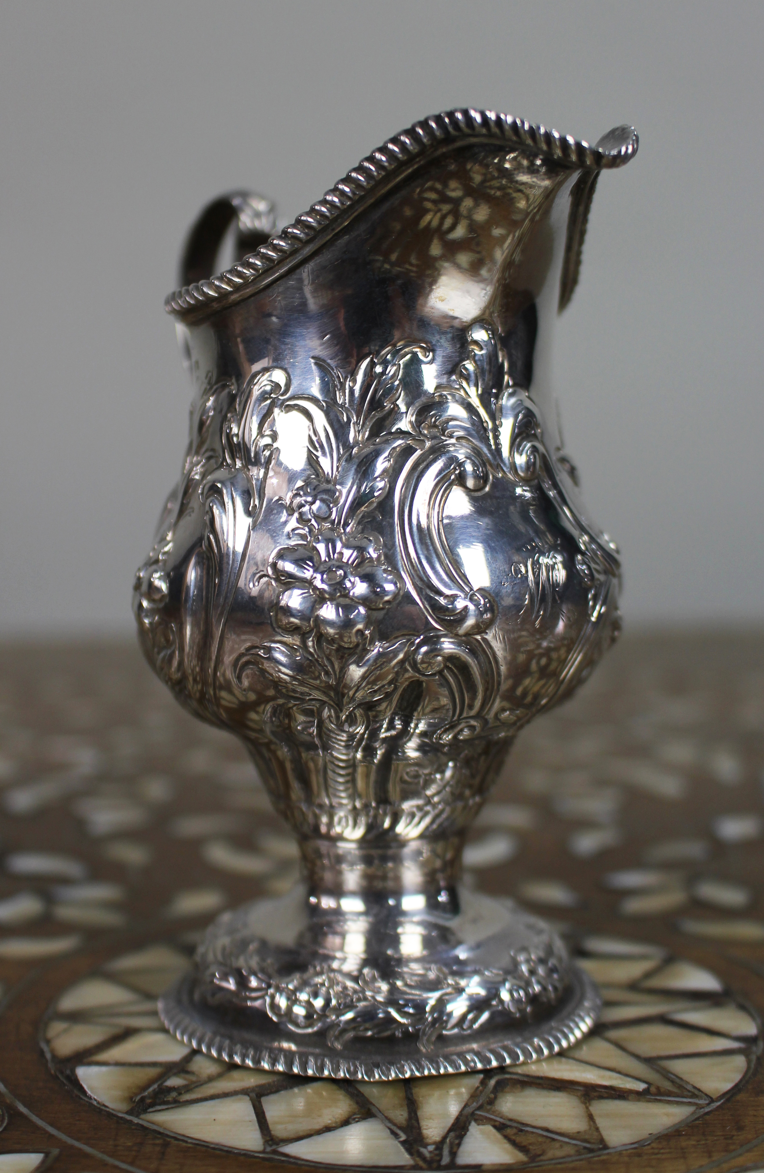 Fine Solid Silver Cream Jug London 1759