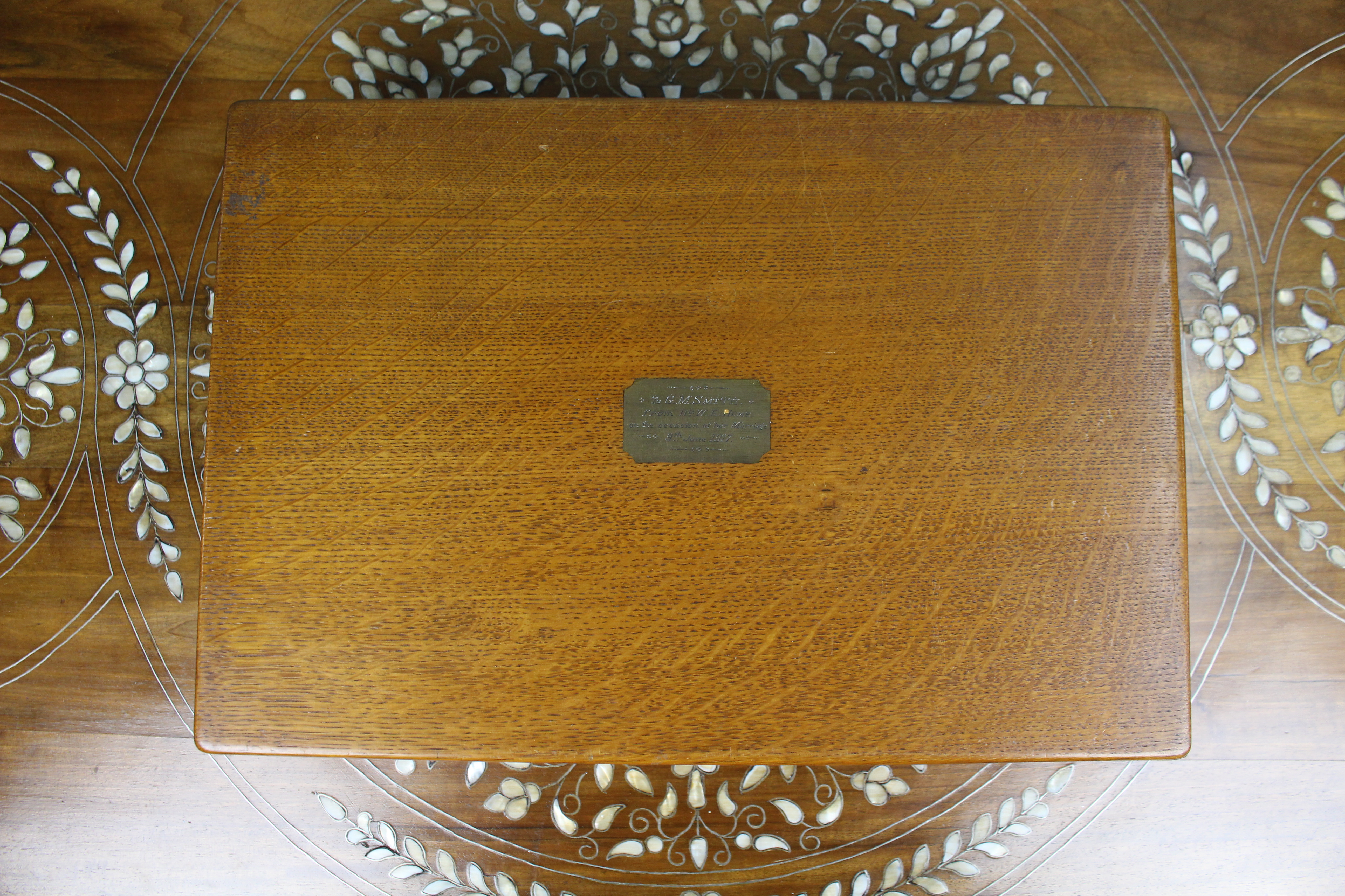 Edwardian Oak Canteen of Silver-Plated Cutlery, P. Bros Ltd, Sheffield, dated 1917