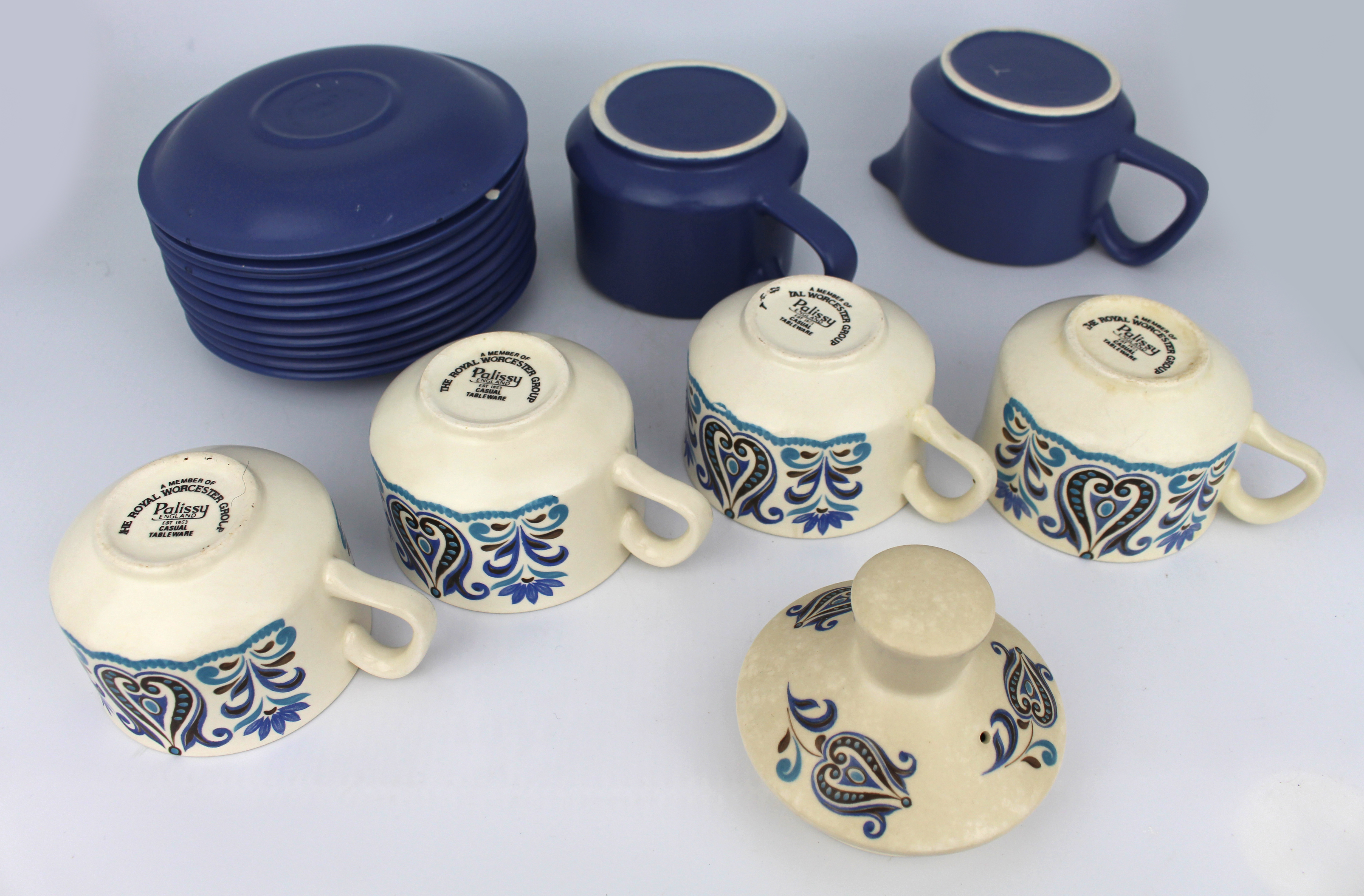 Royal Worcester Palissy Part Tea Service
