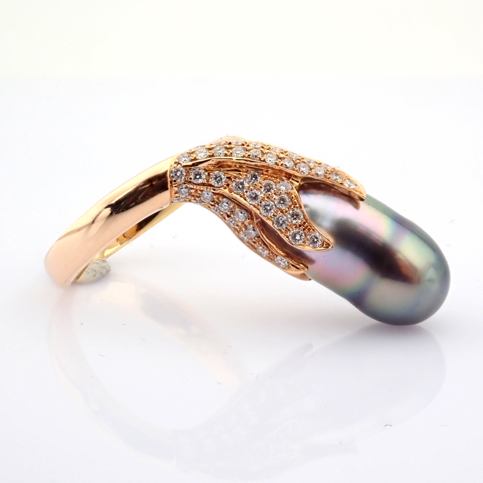 Natural Diamond 18K Rose/Pink Gold Ring
