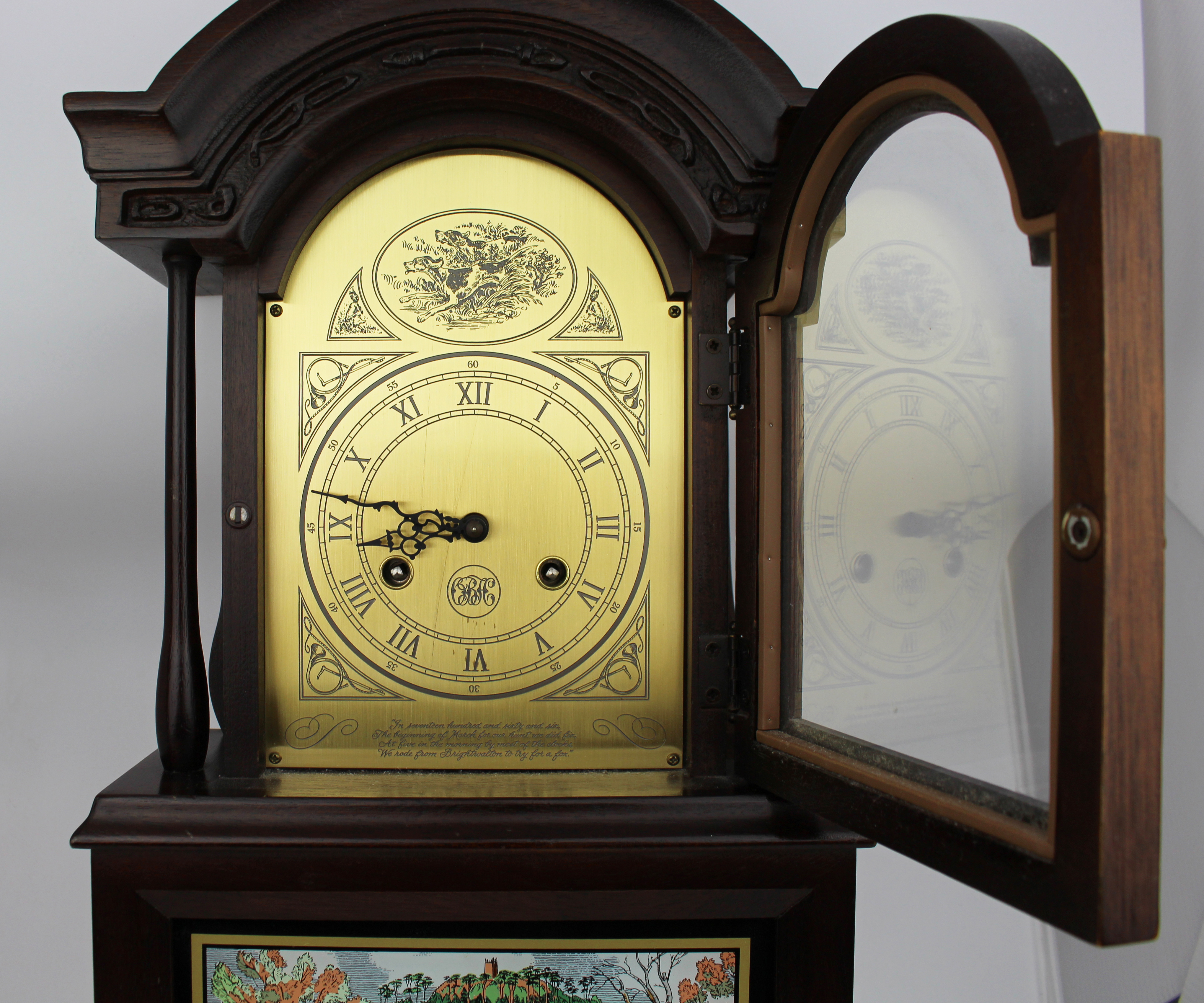 Vintage Hunting Hermle Mantel Clock