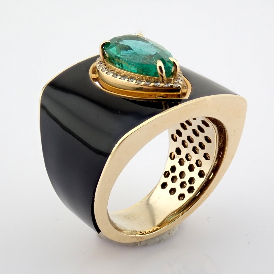 Natural Diamond 14K Yellow Gold Ring