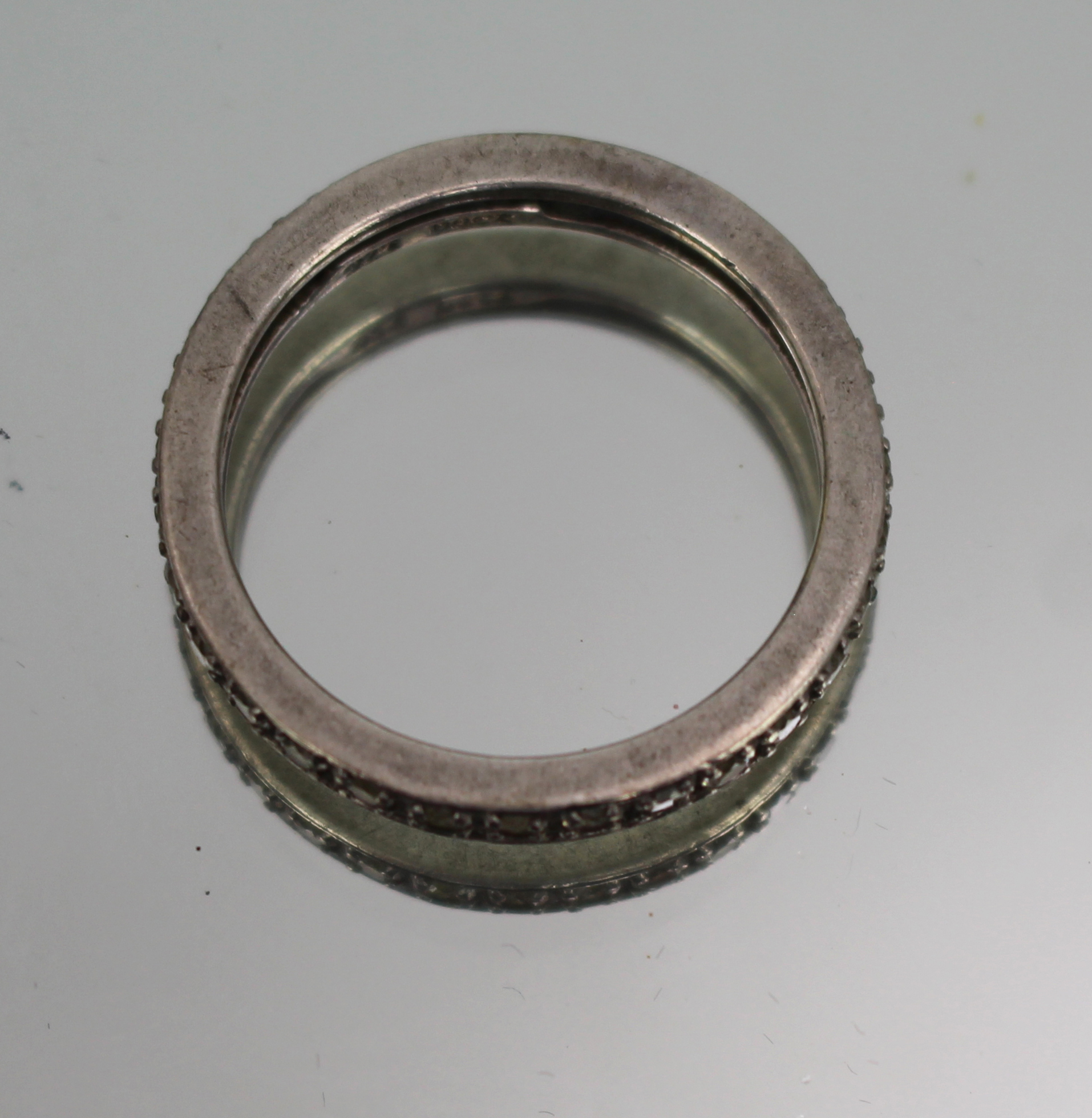 Vintage Silver Eternity Ring