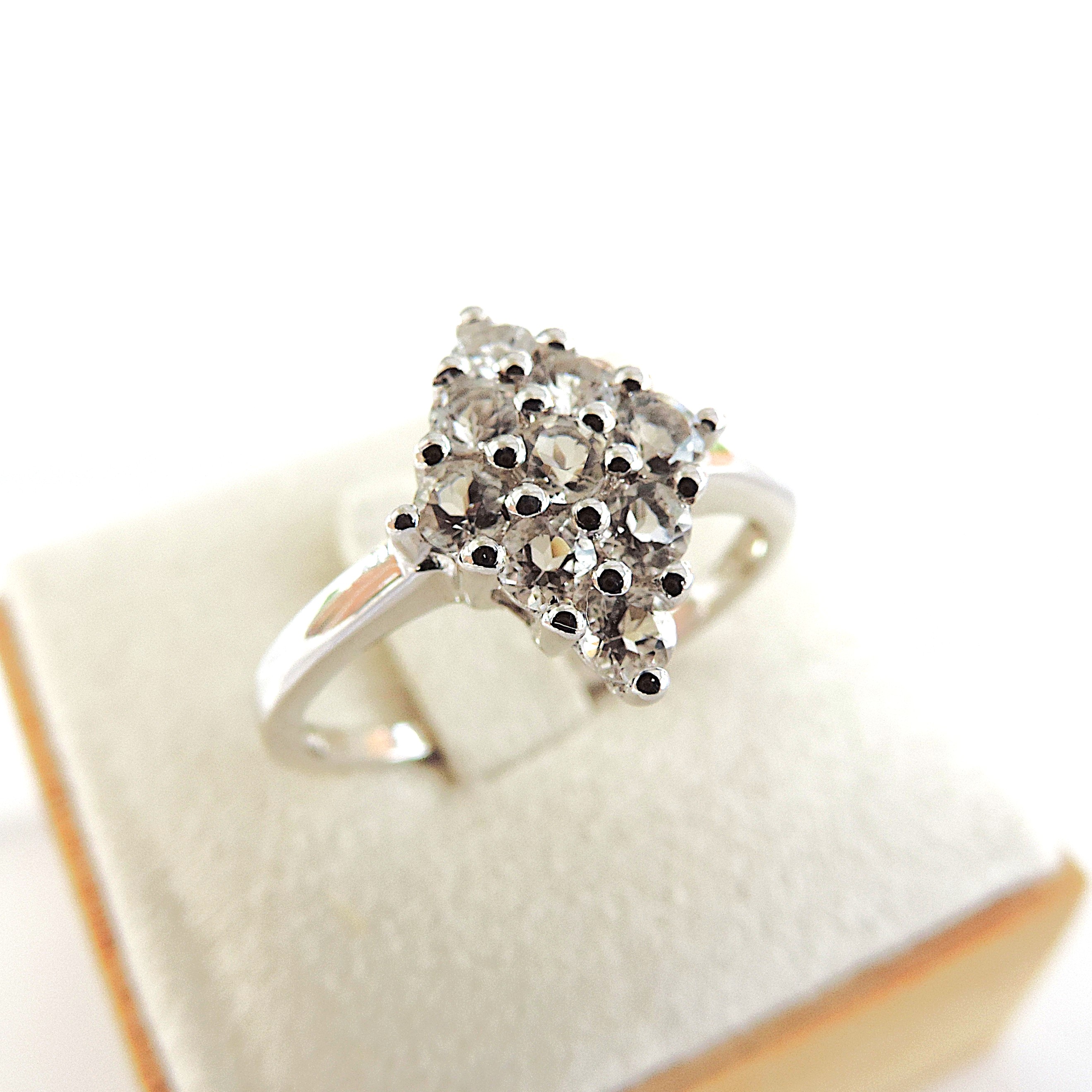 925 Silver Itinga Petalite Gemstone Ring 'New'