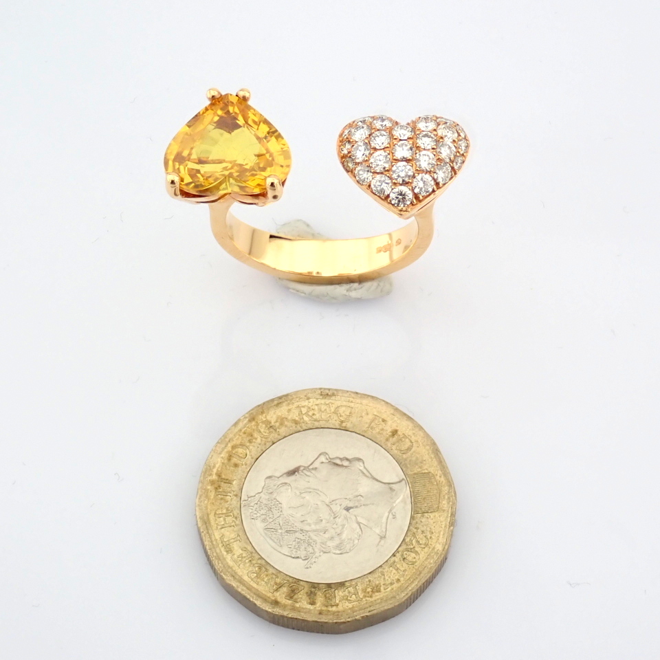 Natural Diamond 18K Rose/Pink Gold Ring