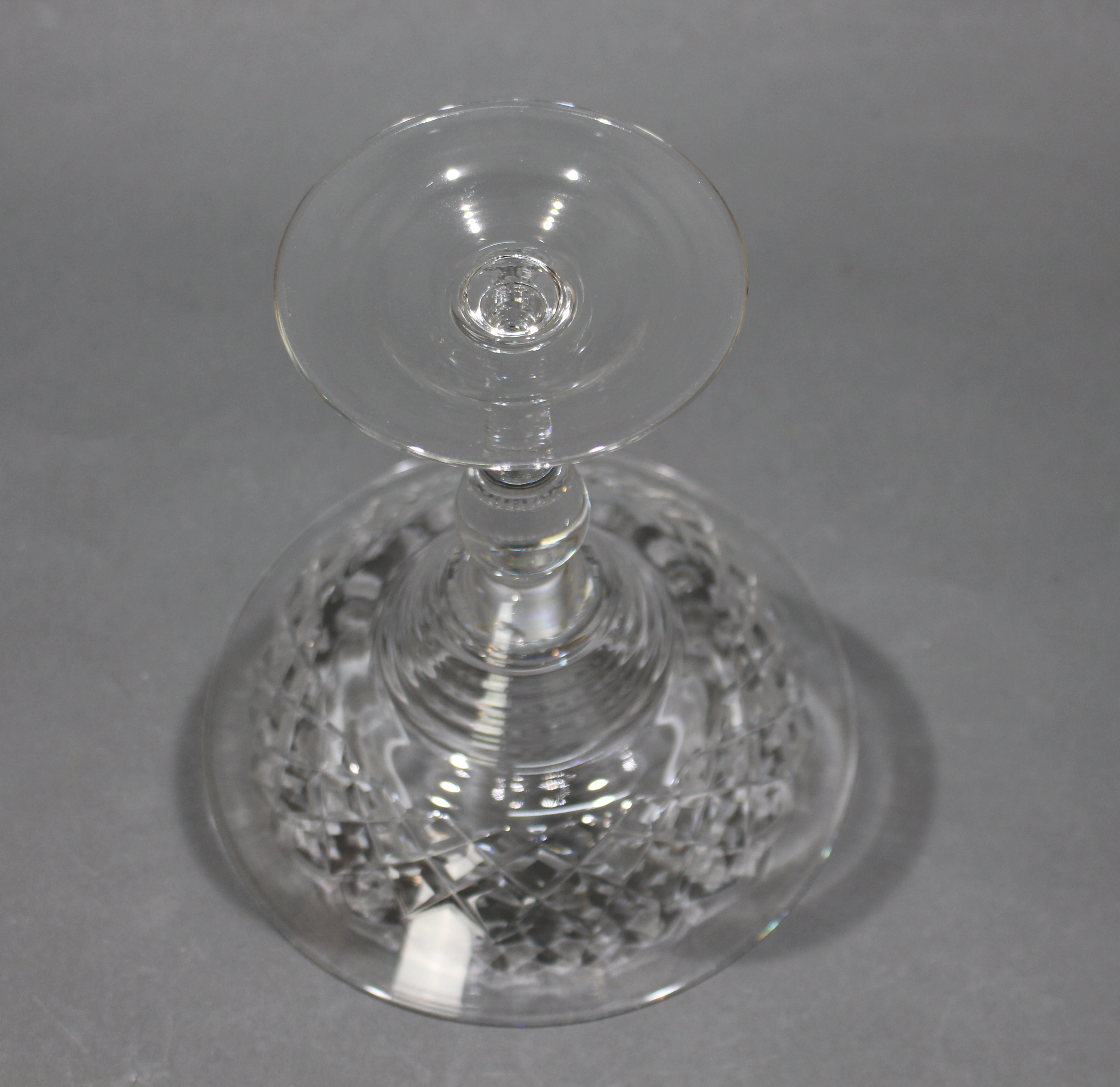 Vintage Cut Glass Crystal Tazza
