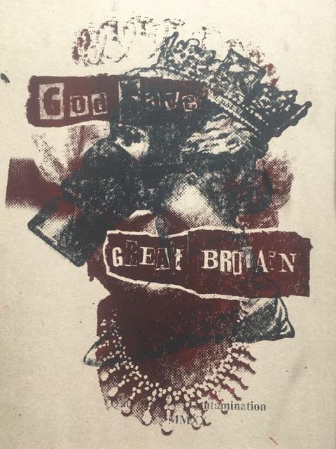 Jamie Reid (1947-2023) James Cauty (b.1956) 'God Save Great Britain', Screenprint, Test Proof, Frame