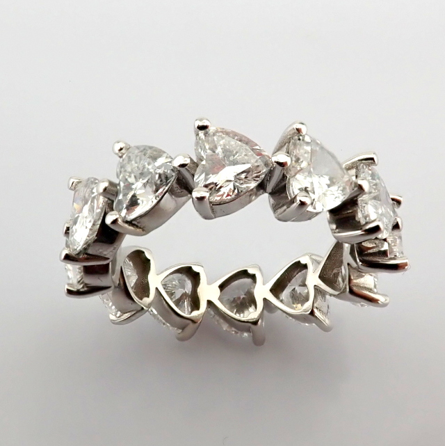 Heart Cut Lab-Grown Diamond Ring - 5.28 Total Carat (MDI Certified)
