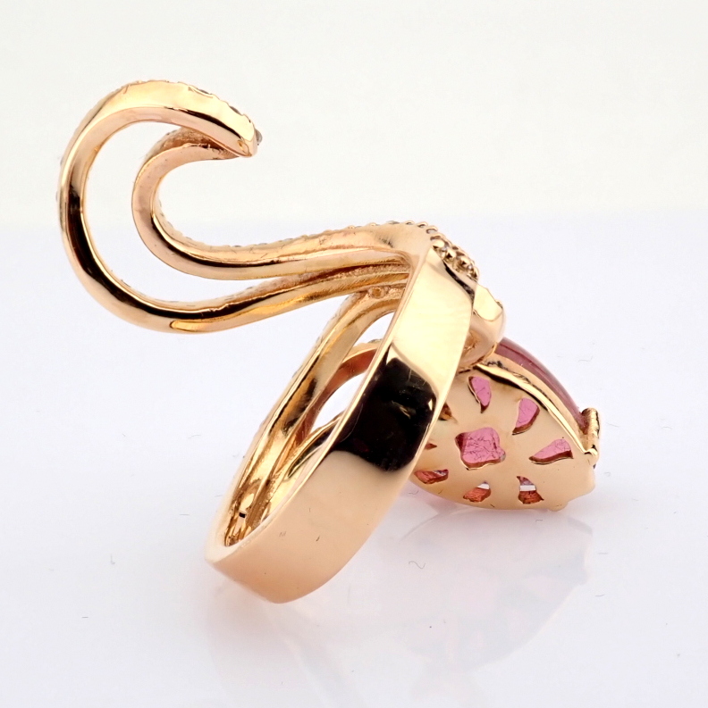 Natural Diamond 18K Rose/Pink Gold Ring
