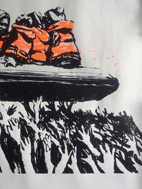 Banksy (b1974) Glastonbury Sold Out 'No 9 Screen Print – Migrant Boat’ With Provenance 2025
