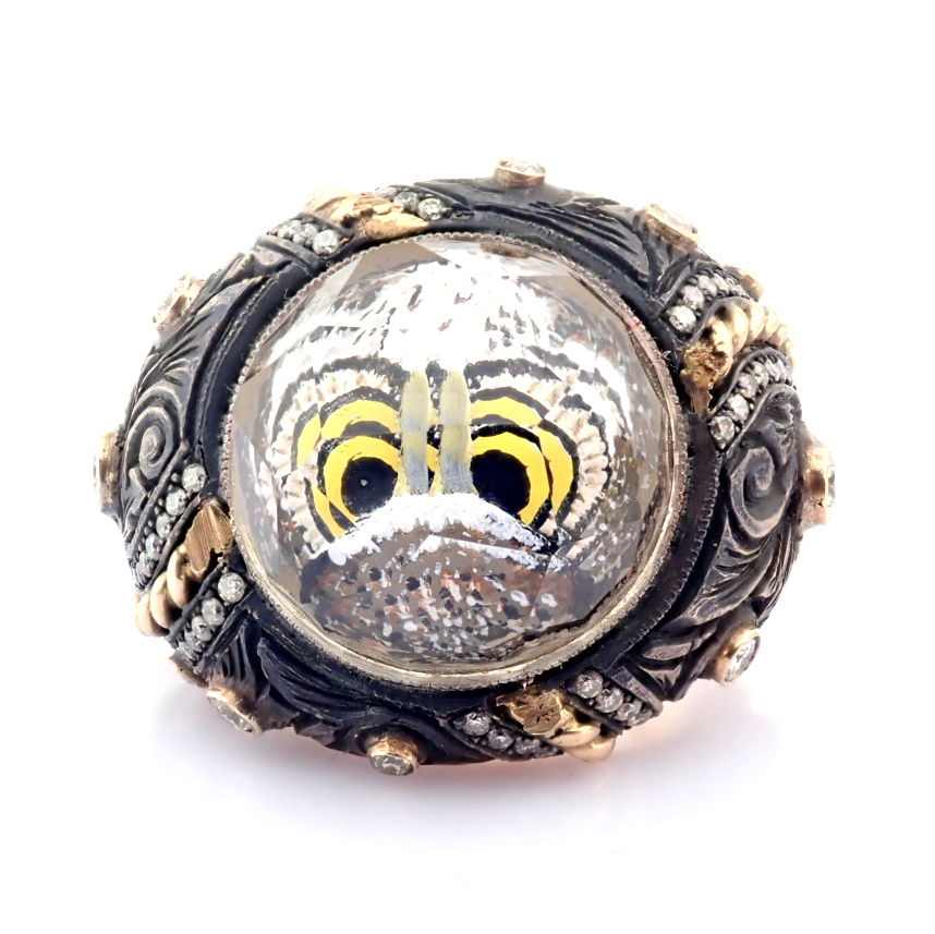 Natural Diamond 18K Rose/Pink Gold Ring