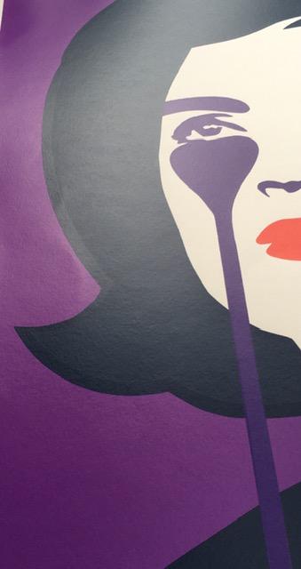 Pure Evil (English 1968) Purple ‘Jackie Kennedy In Tears’, Screenprint, Signed Numbered Limited Ed