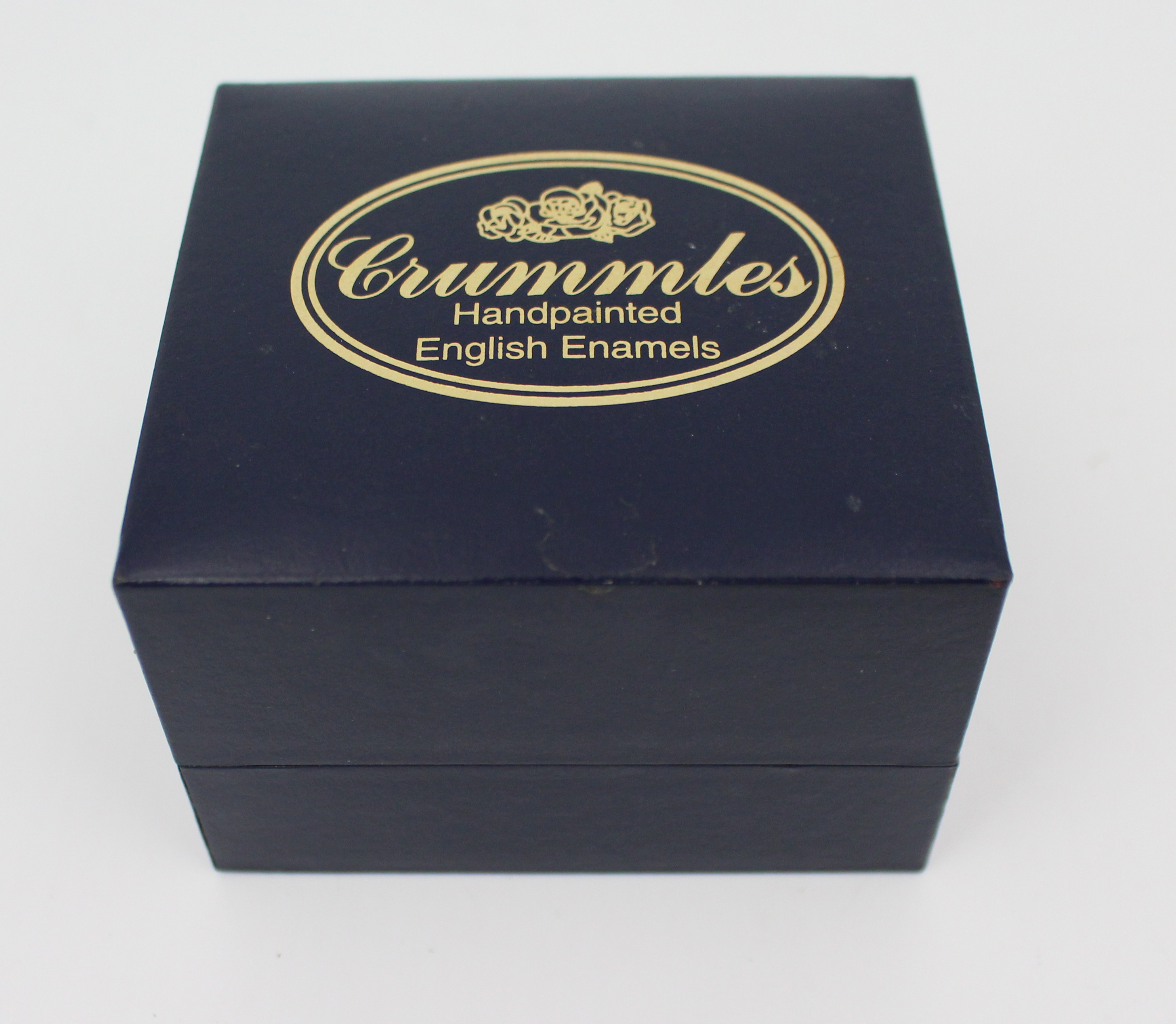 Fine Crummles Hand-Painted Enamel Box with Original Presentation Case