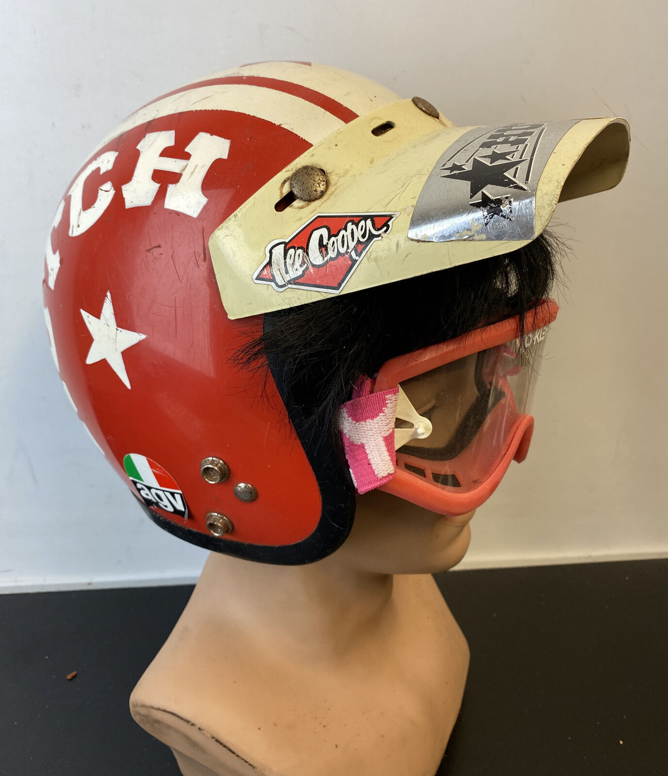 Old School BMX Hutch Helmet & Oakley Goggles - Vintage