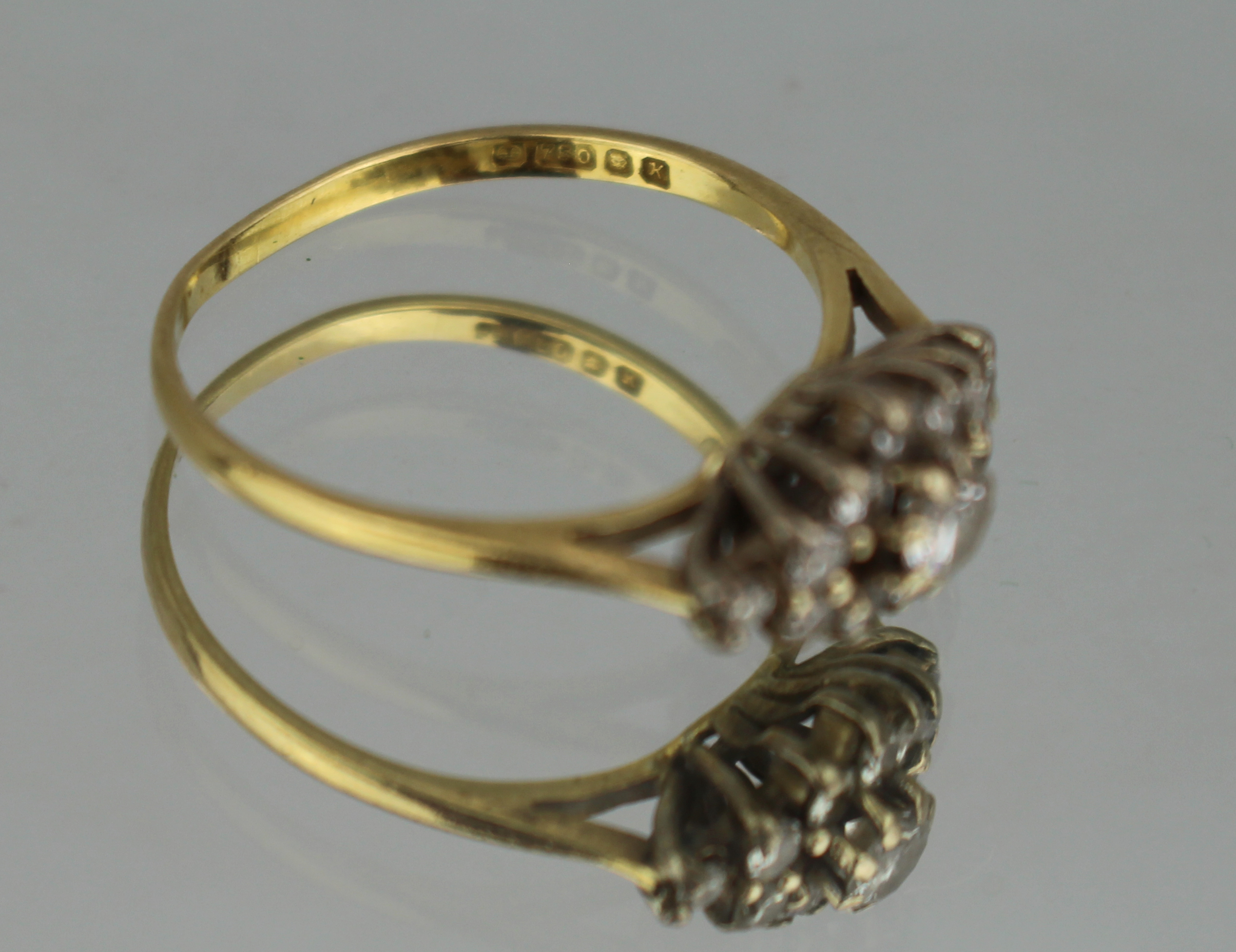 Vintage Diamond 18ct Yellow Gold Ring