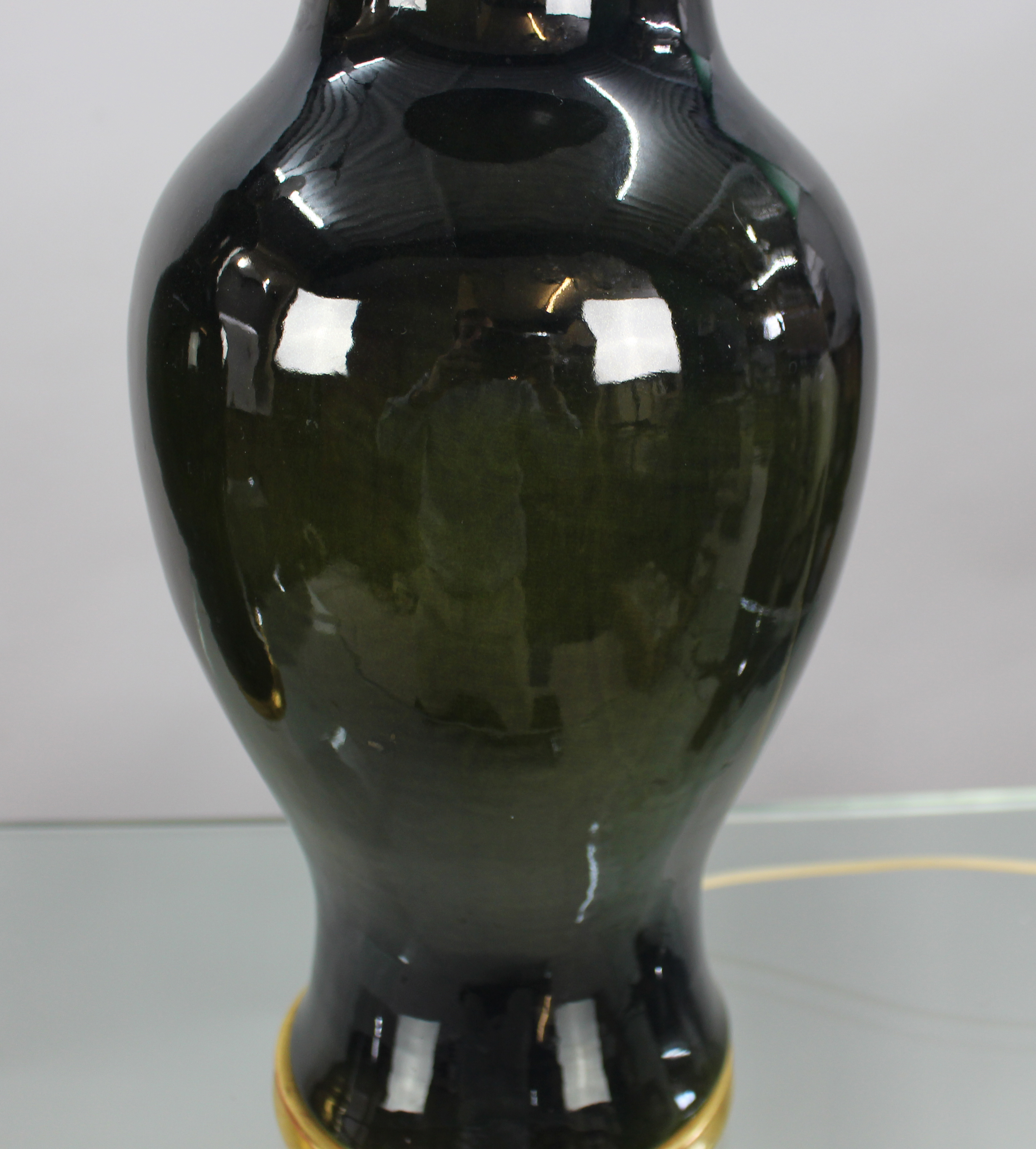Pair of Vintage Ceramic & Gilt Table Lamps