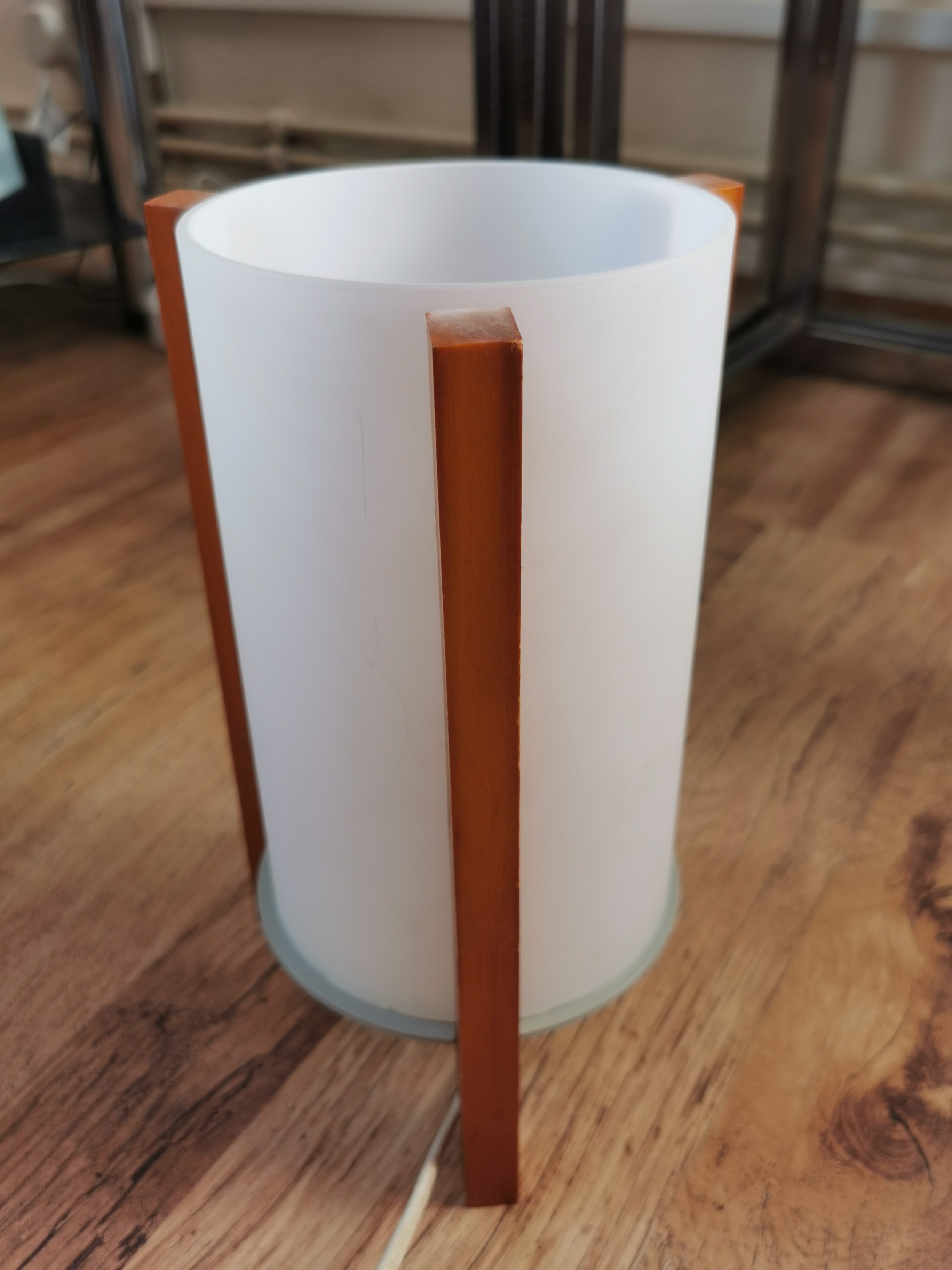 Vintage Ikea Porfylit Tripod Rocket Table Lamp 1990s Retro Scandinavian Space Age Light