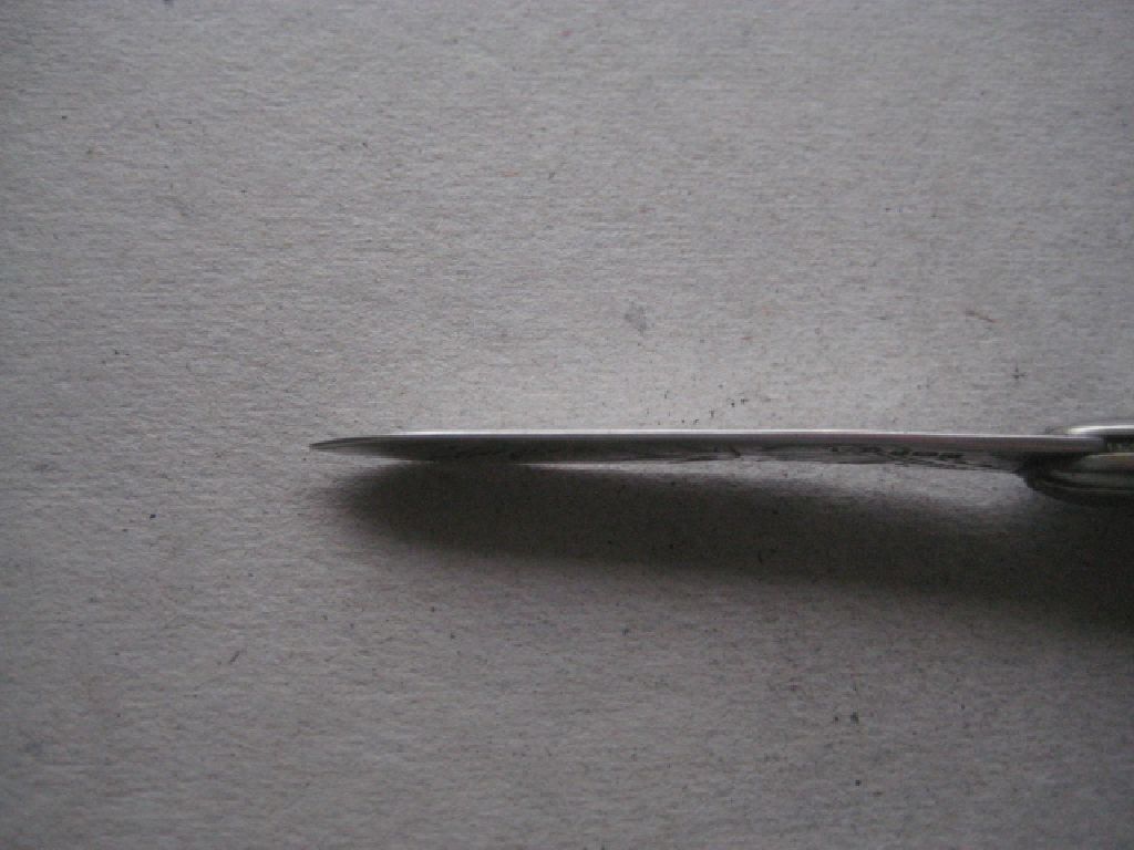 George V Mother of Pearl Hafted Silver Bladed Folding Fruit Knife, Birmingham 1919