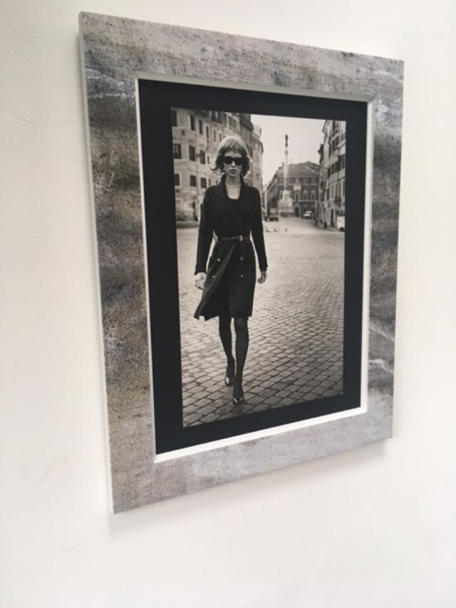 Kate Moss, Peter Lindbergh (b 1944-2019) Paris, Framed, B and W, Photo, 1994
