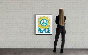 Paul Insect (B 1971) ‘Peace’ For Ukraine, Screeprint, Editioned, Signed, 2022